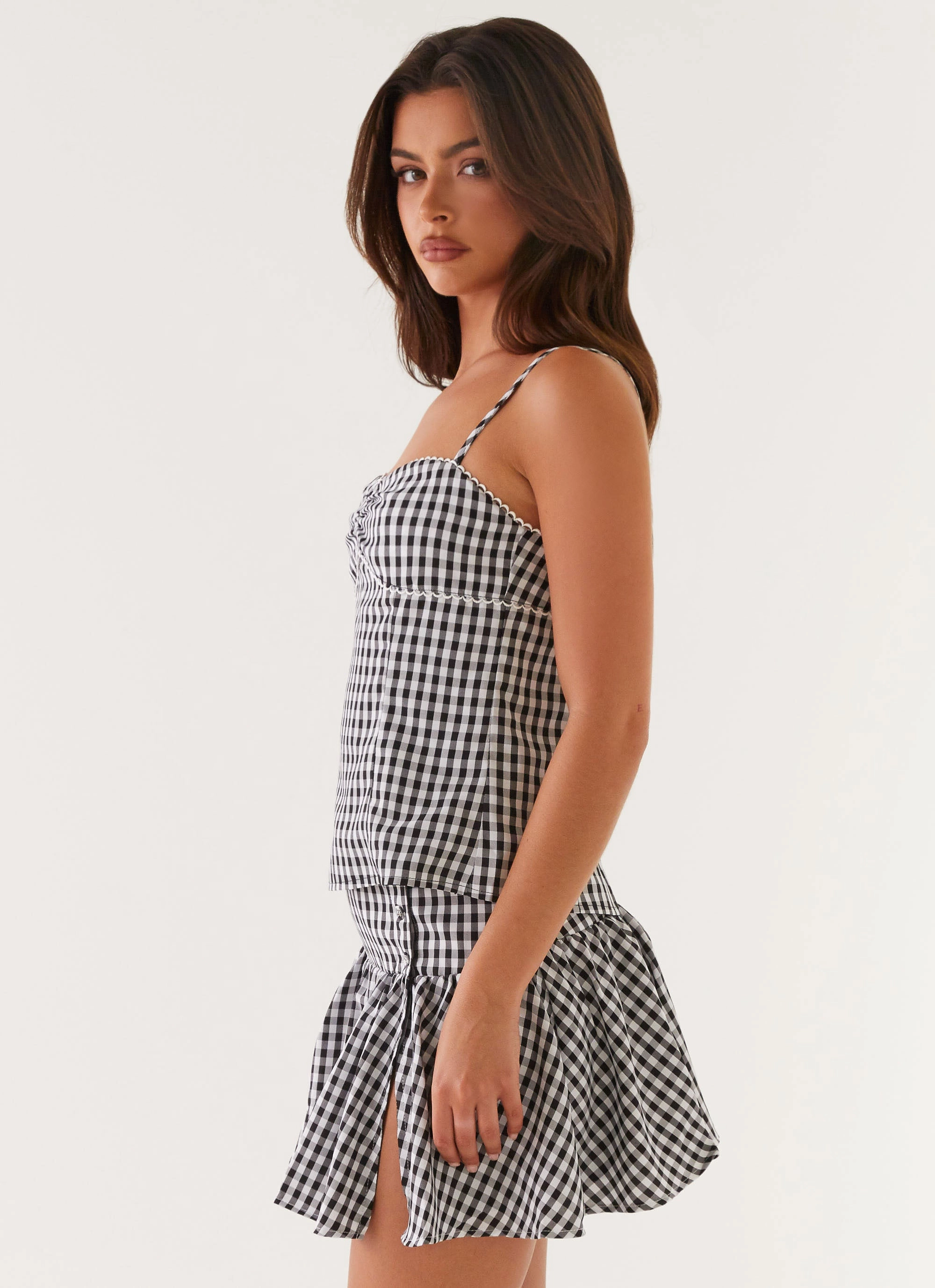 AirflowOptimized Design Bellamy Top - Black Gingham