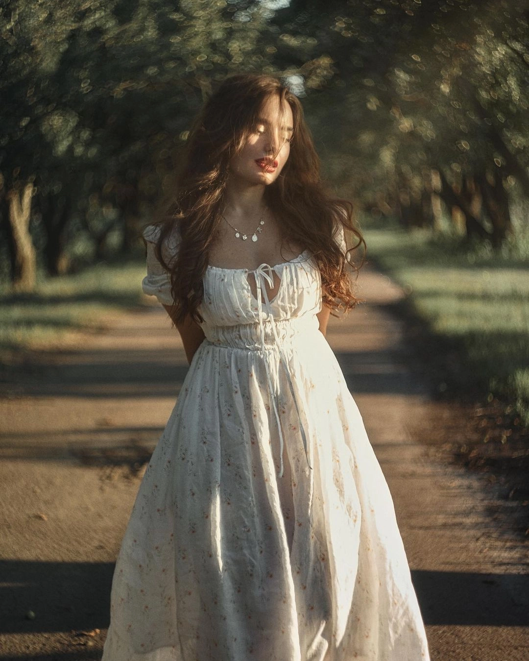 BERGAMOTE 20 |Floral Linen Dress Static free