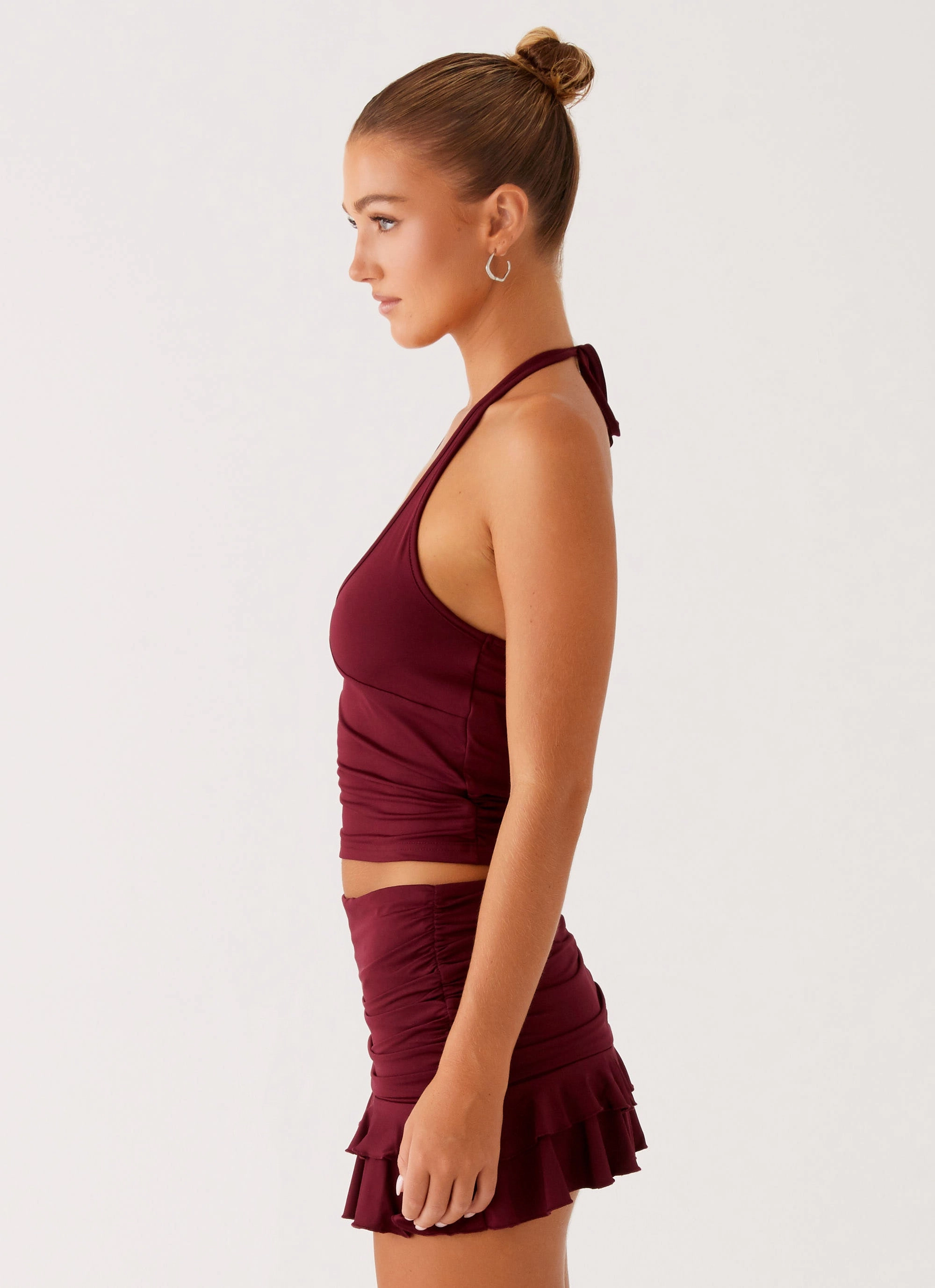 AntiPilling Surface Bernie Halter Top - Raspberry Wine