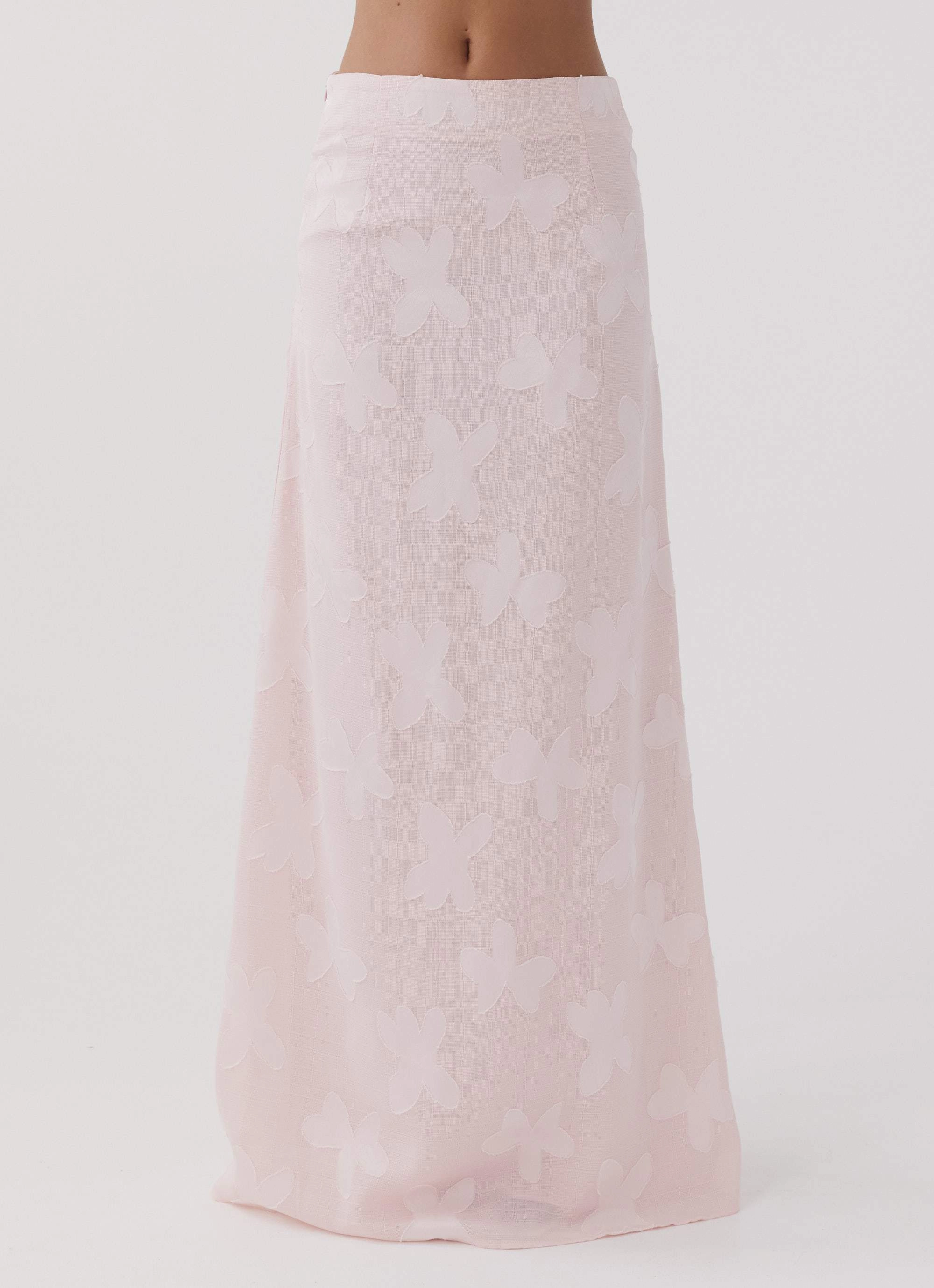 Best Love Maxi Skirt - Pink Petal High Loft Insulation City Walking Style