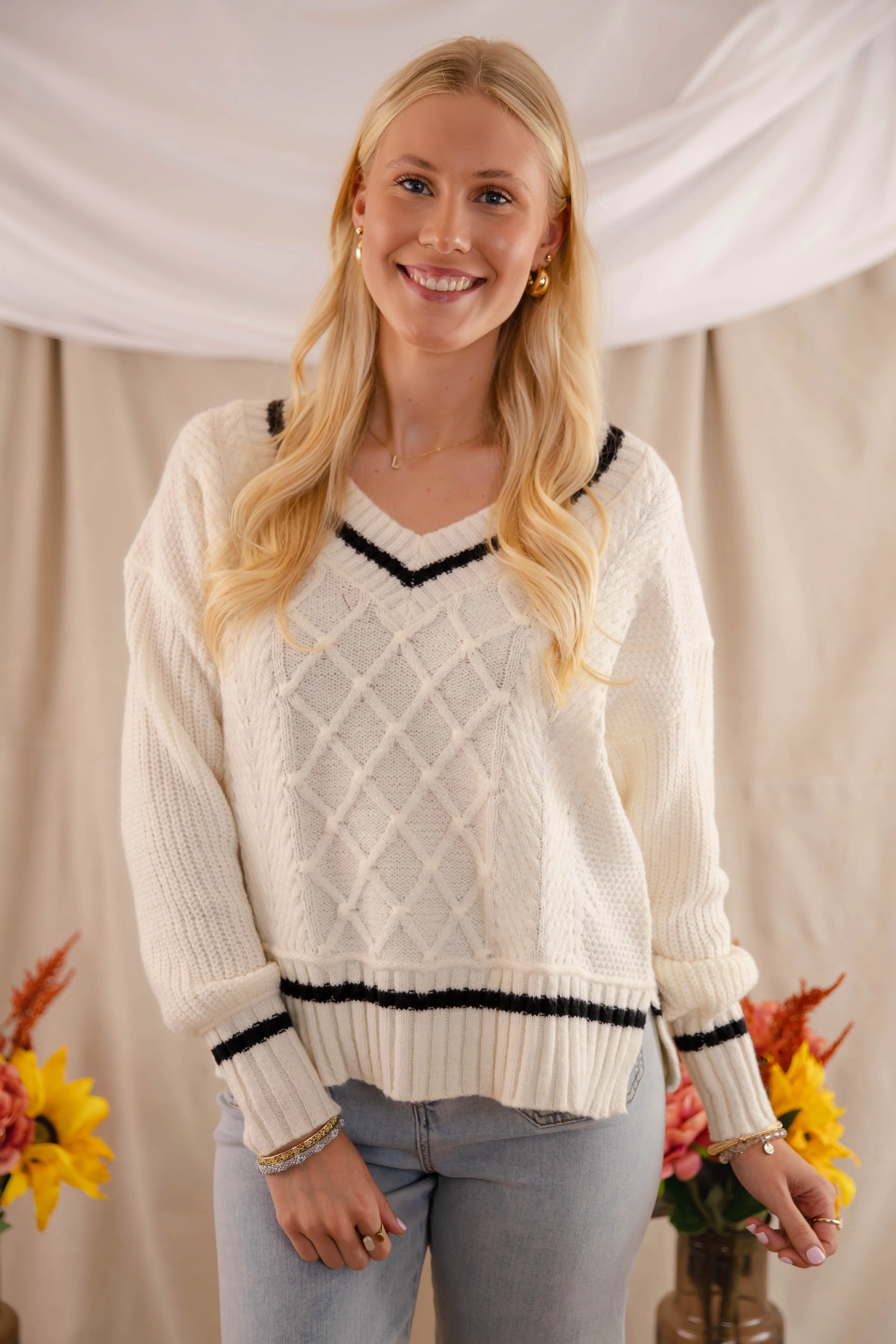 Drop Shoulder Cut Better Miss Me Sweater