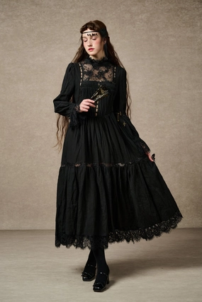 Flexible Leg Timeless Appeal Beverly 31| victorian linen dress