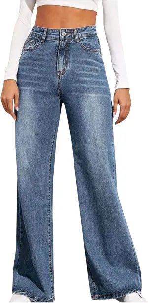 Bidobibo Bell Bottom Jeans for Women Bootcut Denim Pants Womens Jeans High Waisted Flare Denim Pants Slim High Waisted Jeans