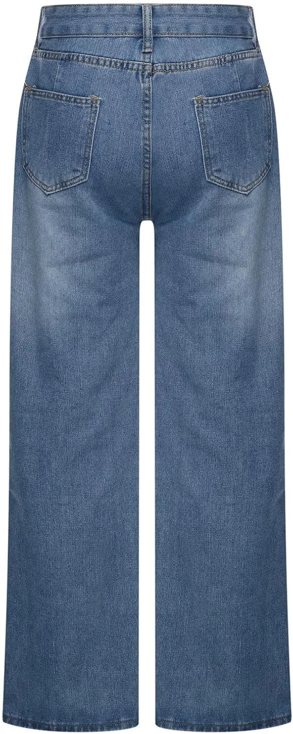 Bidobibo Bell Bottom Jeans for Women Bootcut Denim Pants Womens Jeans High Waisted Flare Denim Pants Slim High Waisted Jeans
