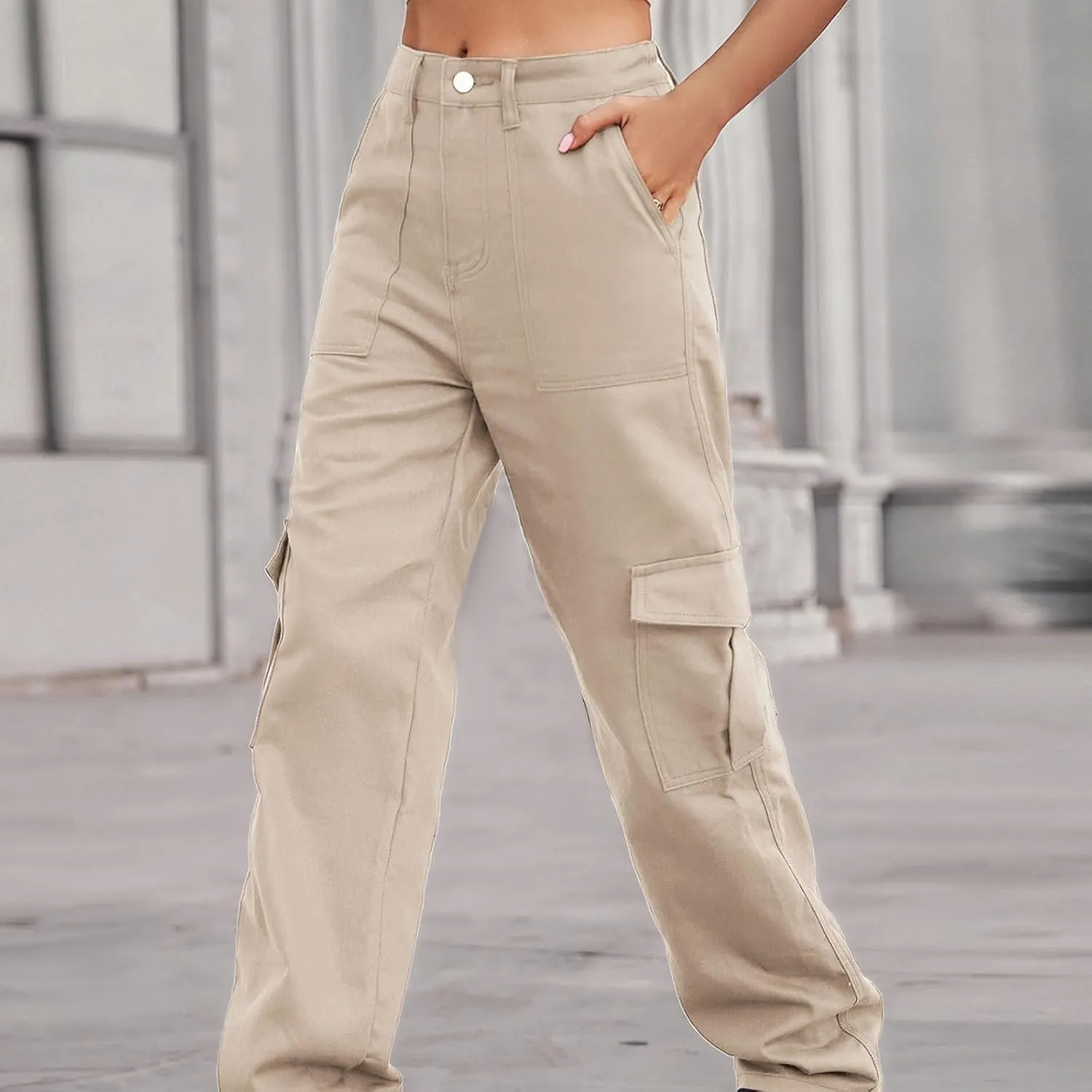 Bidobibo Jeans for Women High Waist Baggy Plus Size Distressed Straight Leg Jeans Womens Stretch Denim Pants Bootcut 2024