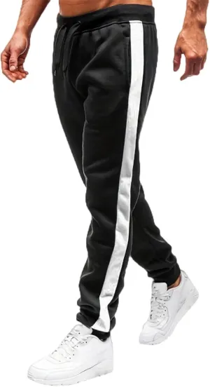 BIFUTON Joggers for Men,Mens Sweatpants with Pockets Color Matching Golf Pants for Men Relaxed Fit Lounge Pants Trousers