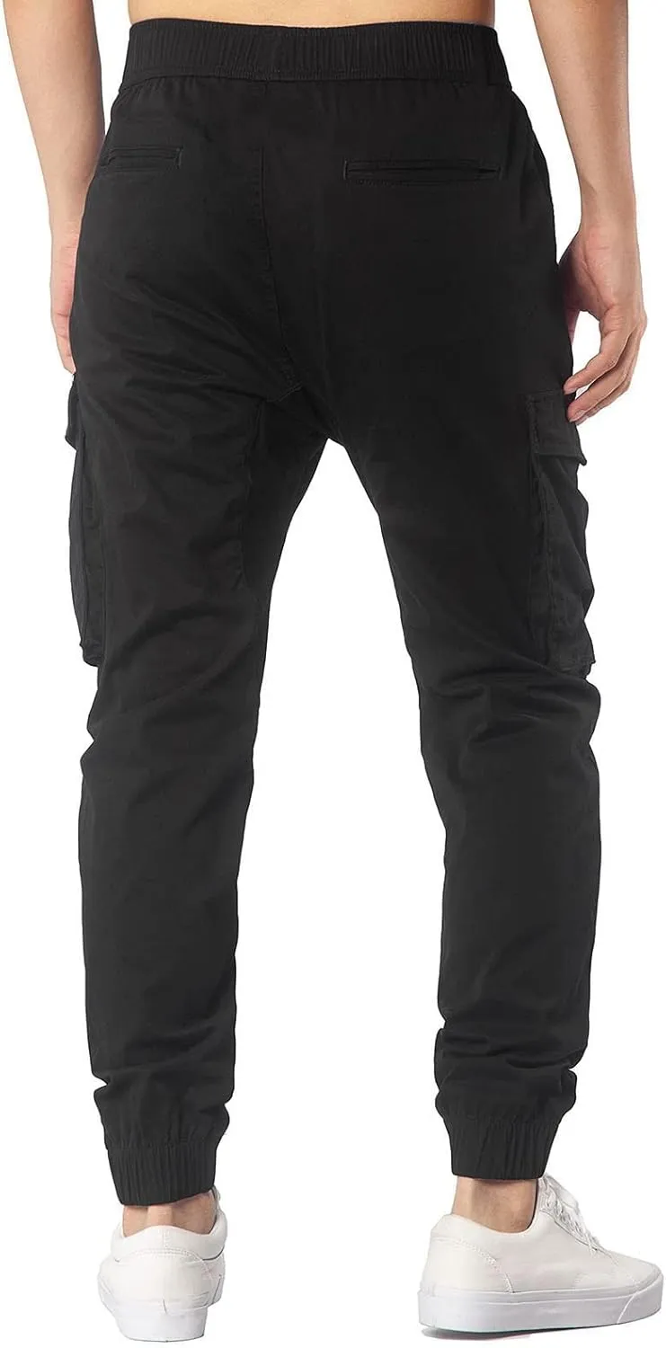Big and Tall Cargo Pants for Men Sweatpants for Men Drawstring Loose Fit Sweatpants for Men with Pockets Mens Fashion