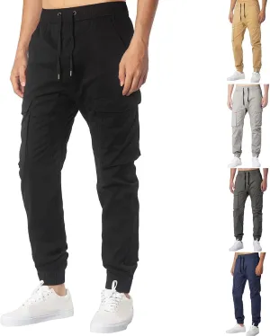 Big and Tall Cargo Pants for Men Sweatpants for Men Drawstring Loose Fit Sweatpants for Men with Pockets Mens Fashion
