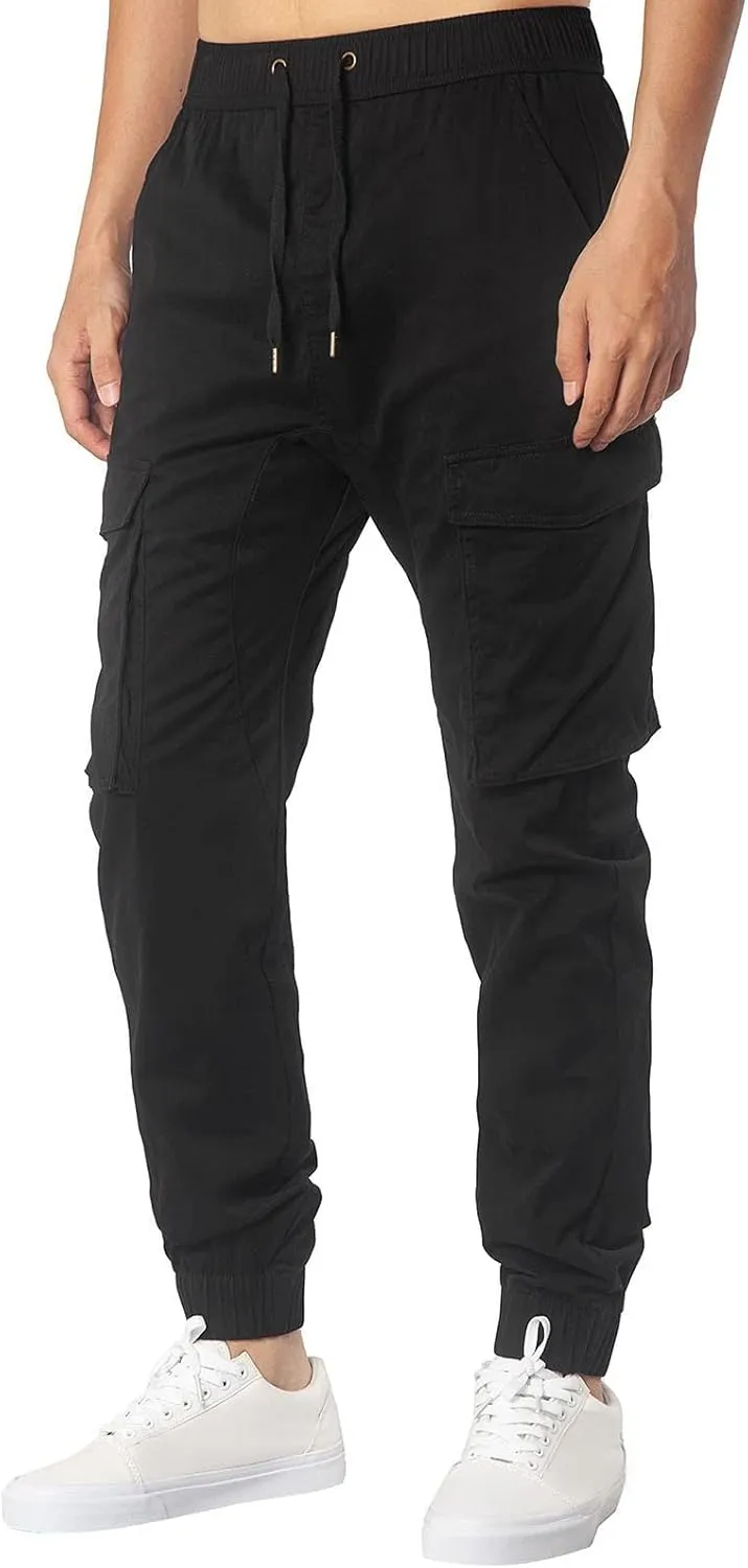 Big and Tall Cargo Pants for Men Sweatpants for Men Drawstring Loose Fit Sweatpants for Men with Pockets Mens Fashion
