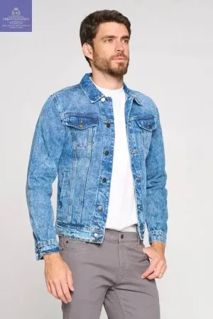Big and Tall Men's Casual Denim Jacket