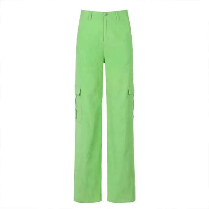 Big Pockets Wide Leg Trousers