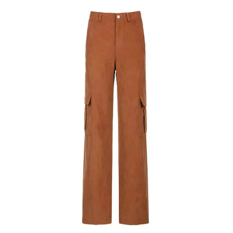 Big Pockets Wide Leg Trousers