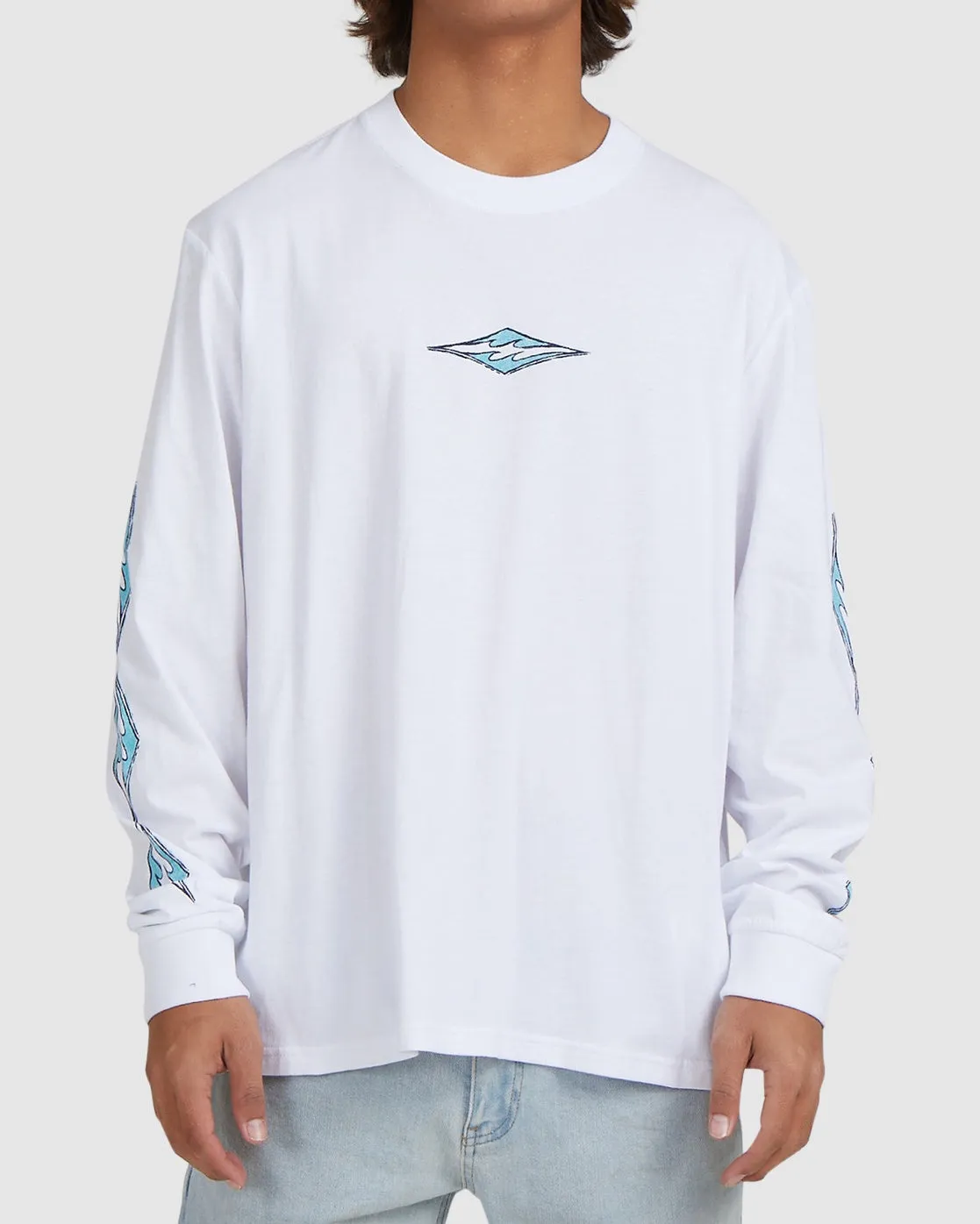 Billabong Core Diamond Long Sleeve Tee - White