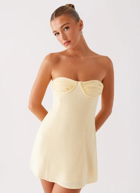 Shore Time Bindi Mini Dress - Yellow