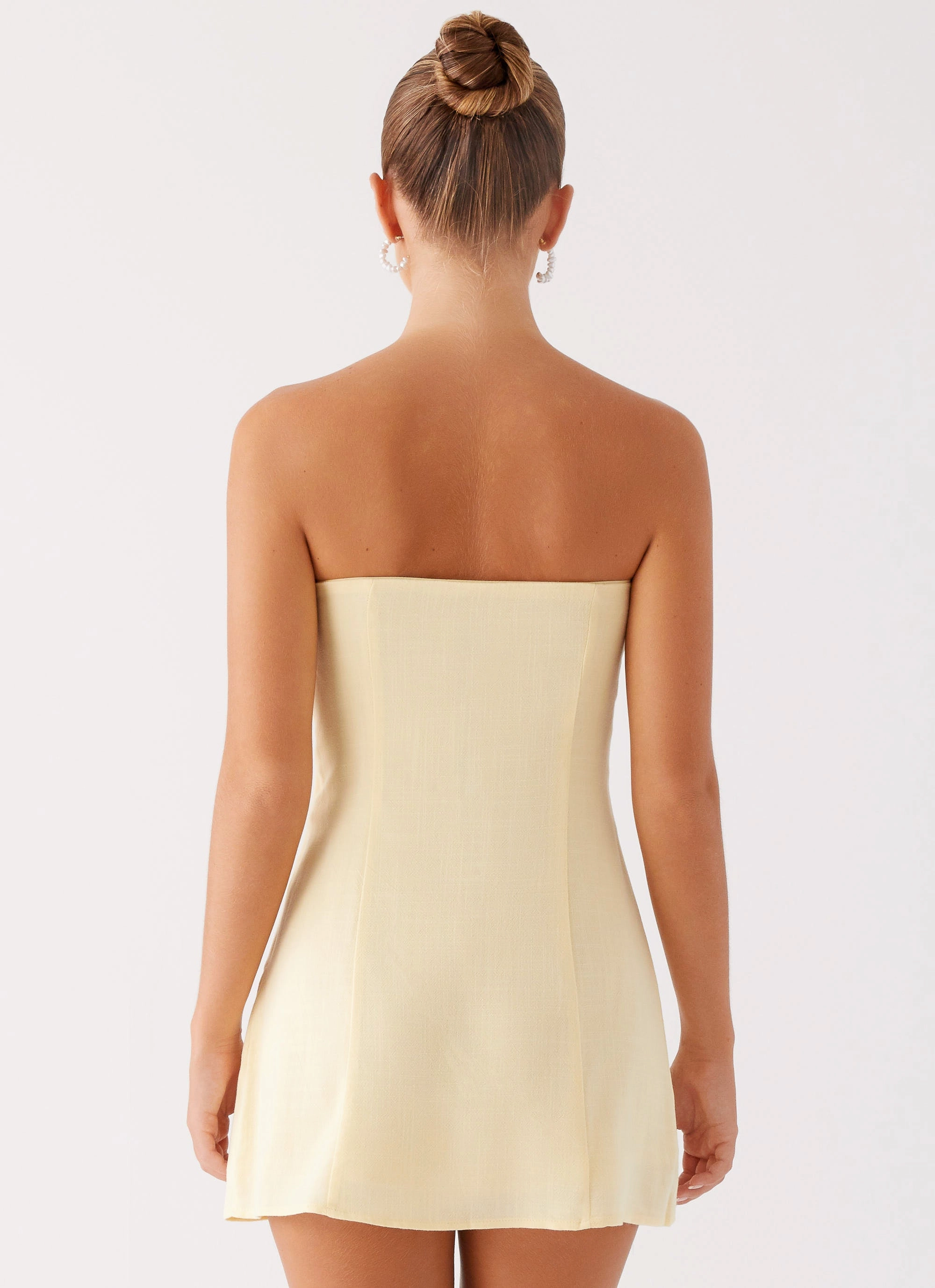 Artistic Edge Lightweight-Comfort Bindi Mini Dress - Yellow