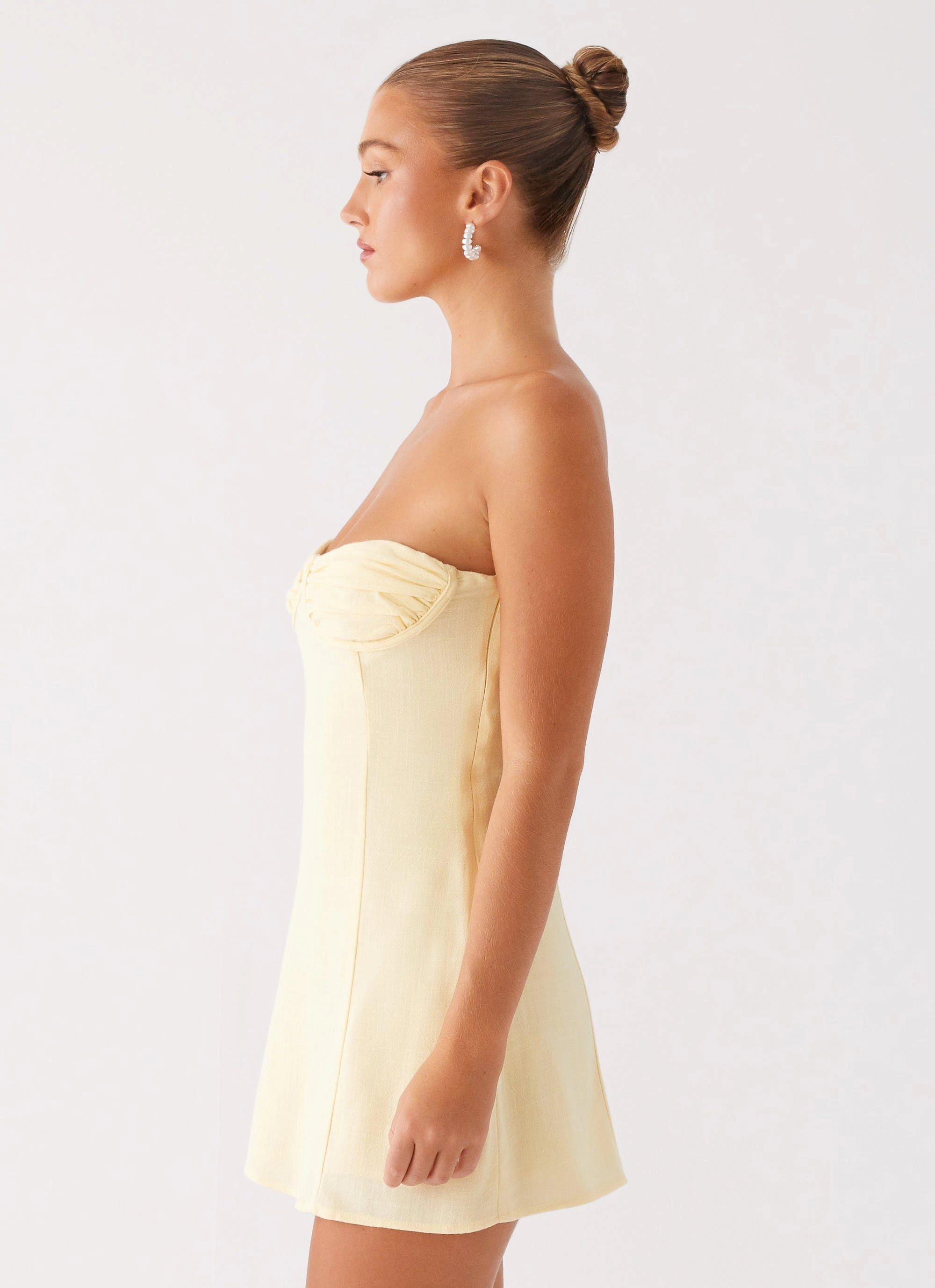 Bindi Mini Dress - Yellow Chic Harmony Night Vibes