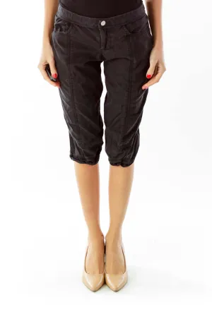 Black Cropped Pants
