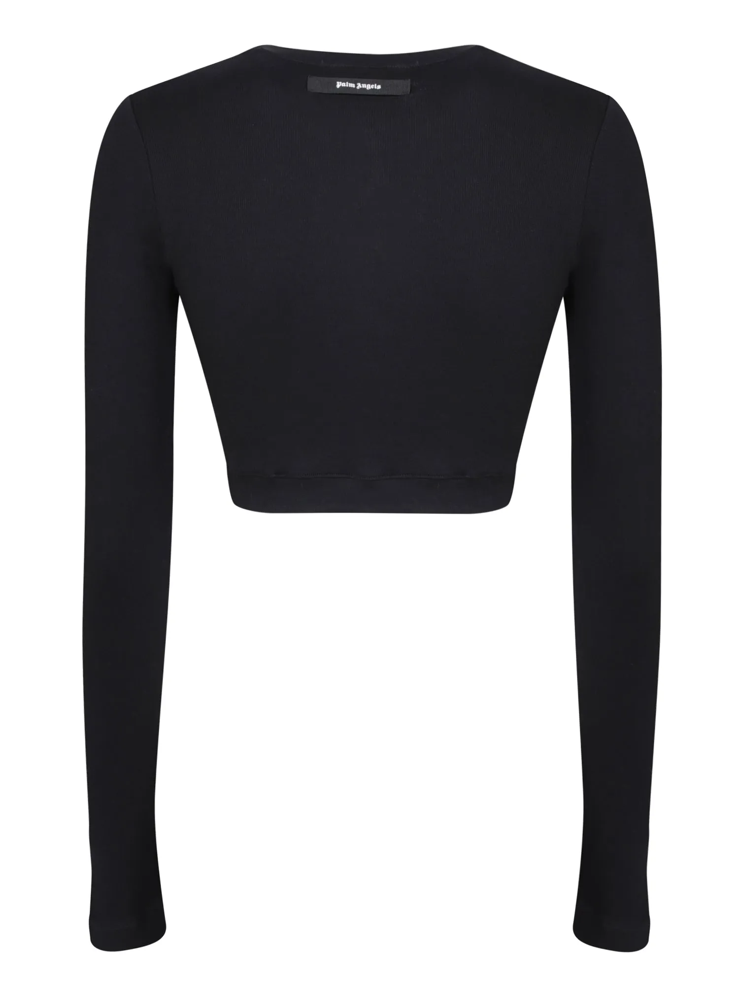 Black cropped t-shirt