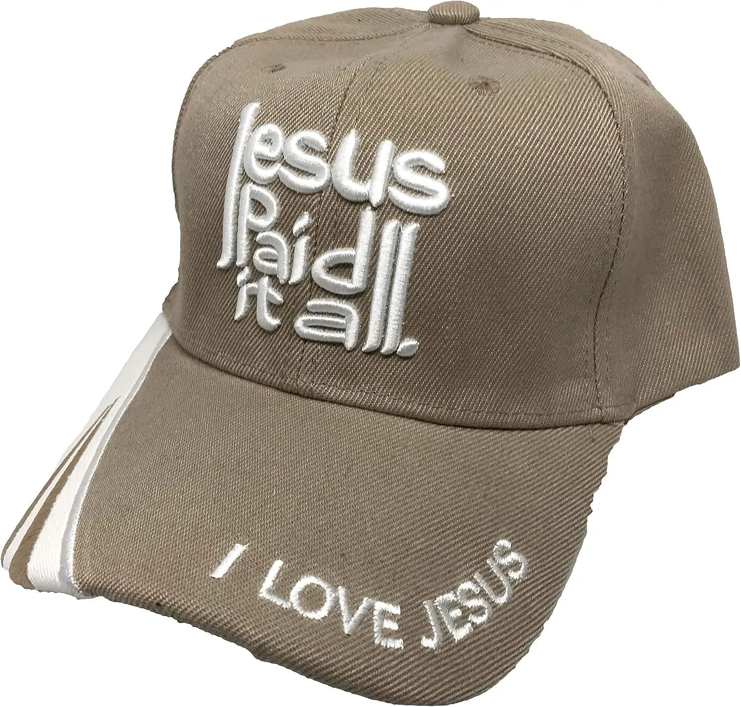 Black Duck Brand "Jesus Paid It" All I Love Jesus Adjustable Baseball Cap (Multiple Colors Available)
