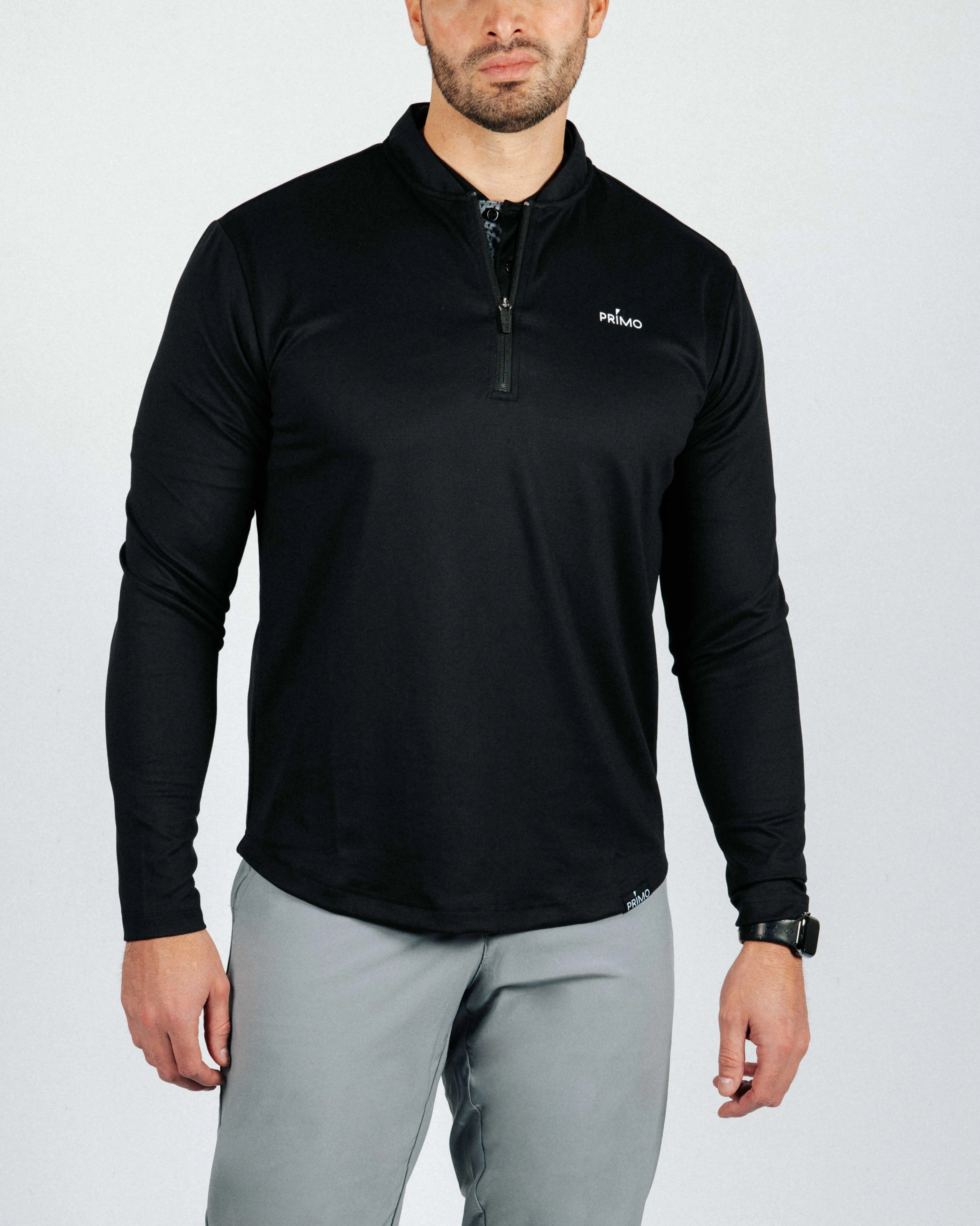 AntiStaticLining LowImpact Dye Process Black Blade Quarter Zip