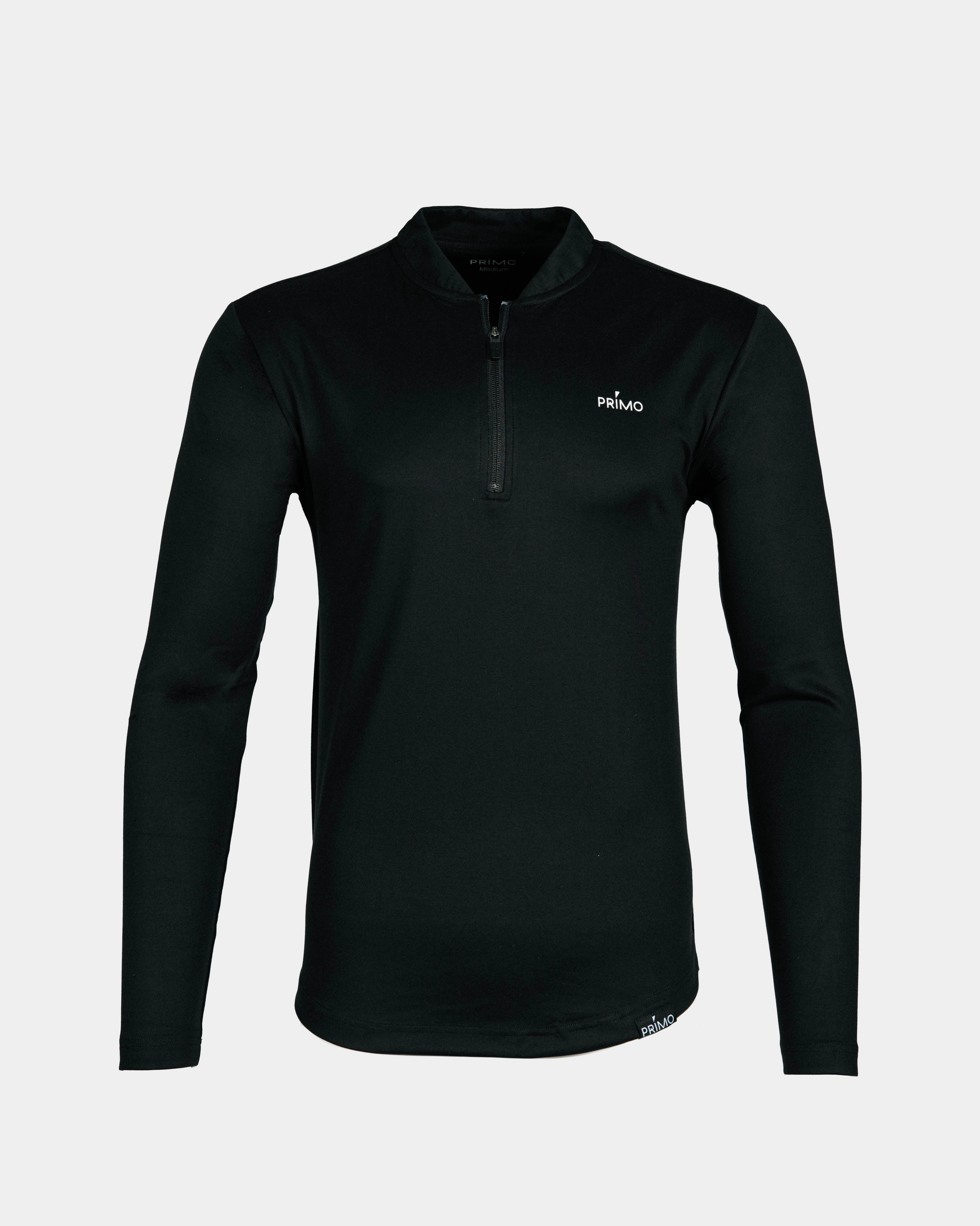 Black Blade Quarter Zip Lightweight Weave Material Buttery Soft Feel