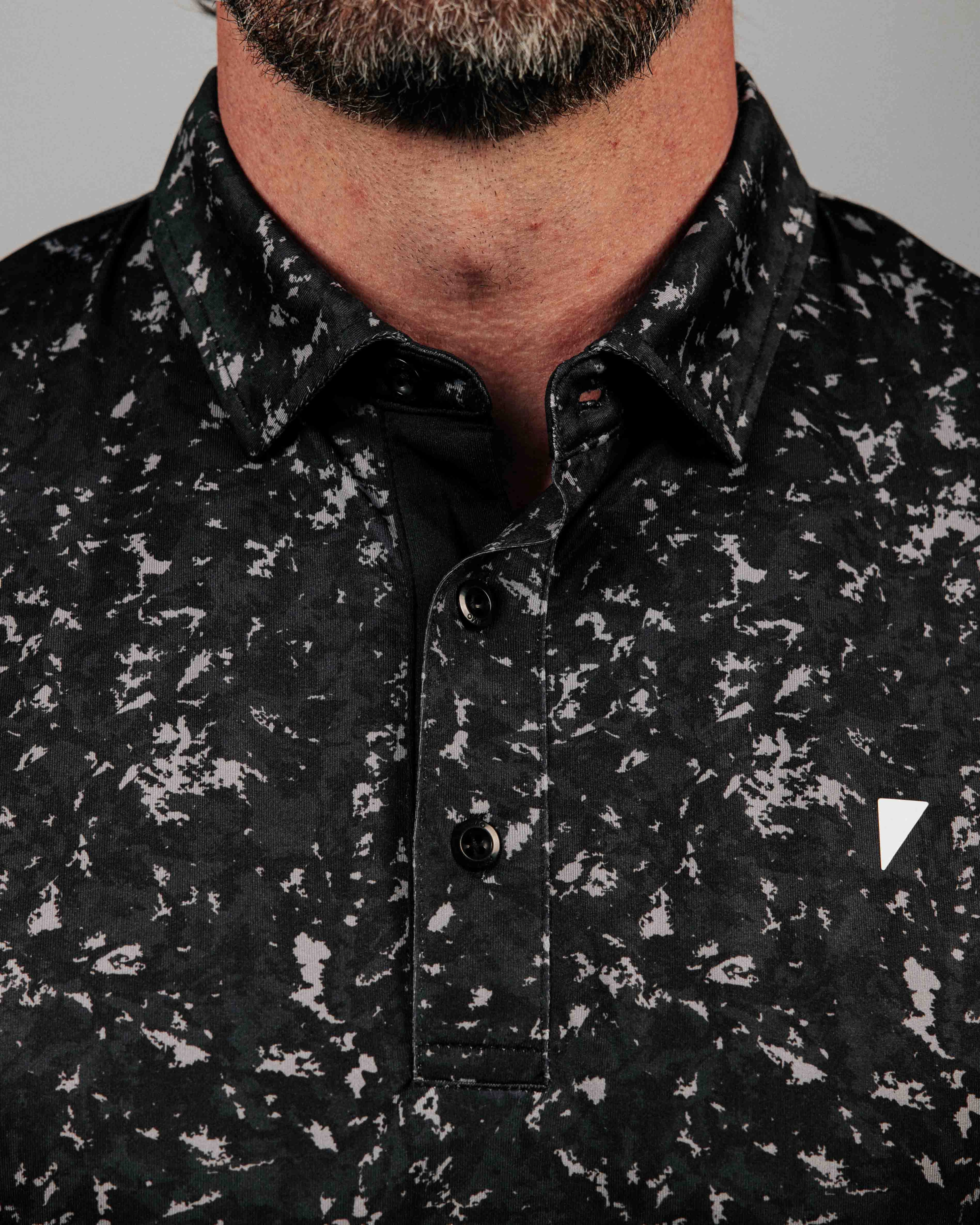 Durable Color Retention NoTagLabel Black Camo Classic Polo