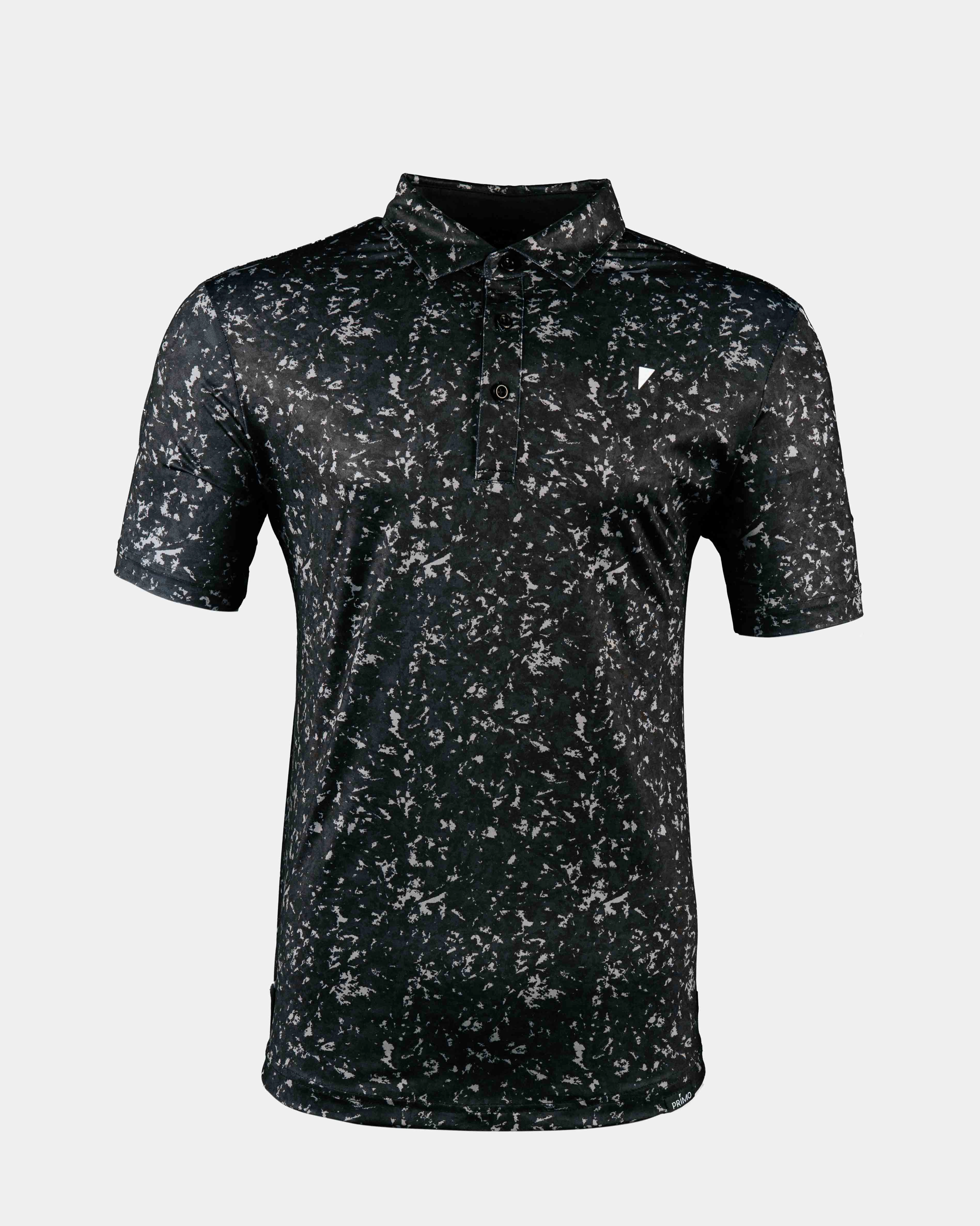 Black Camo Classic Polo NonFade Dye