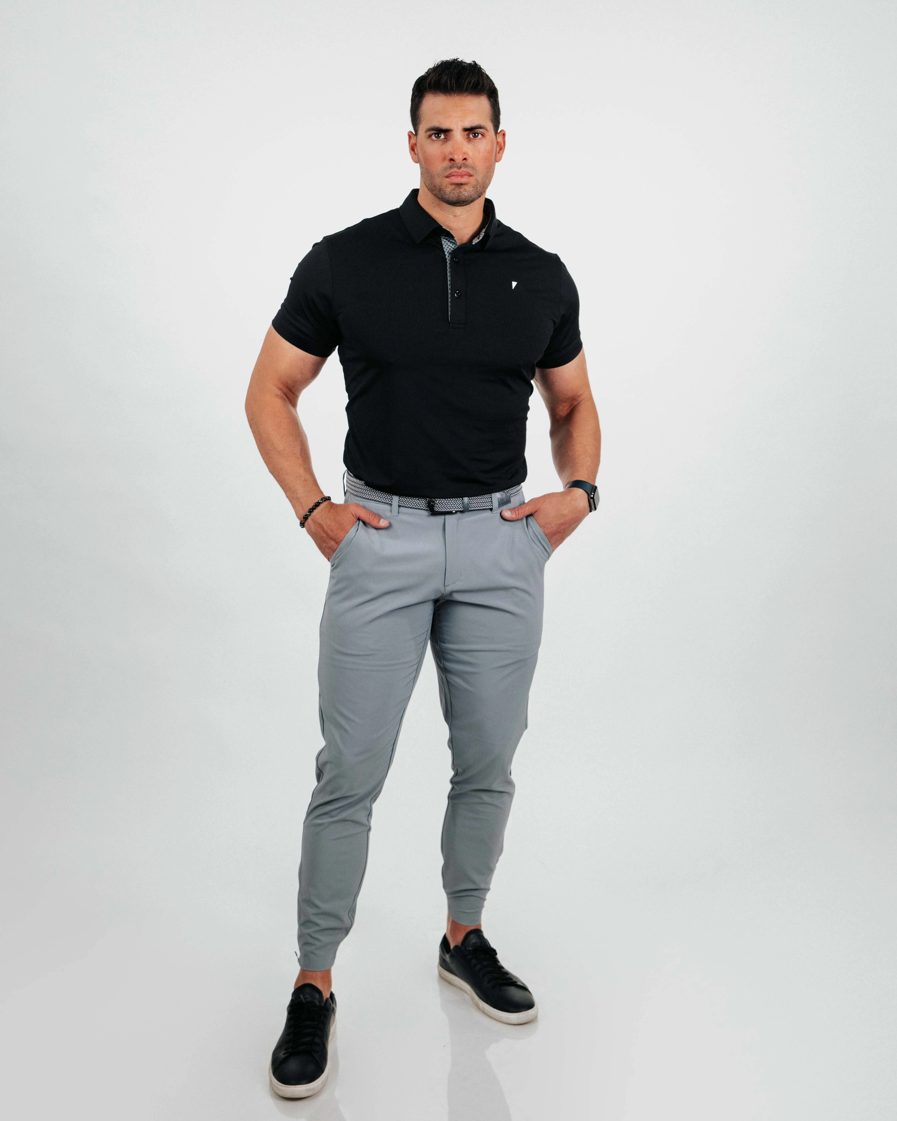 Everyday Look Cozy Sweater Black Classic Polo