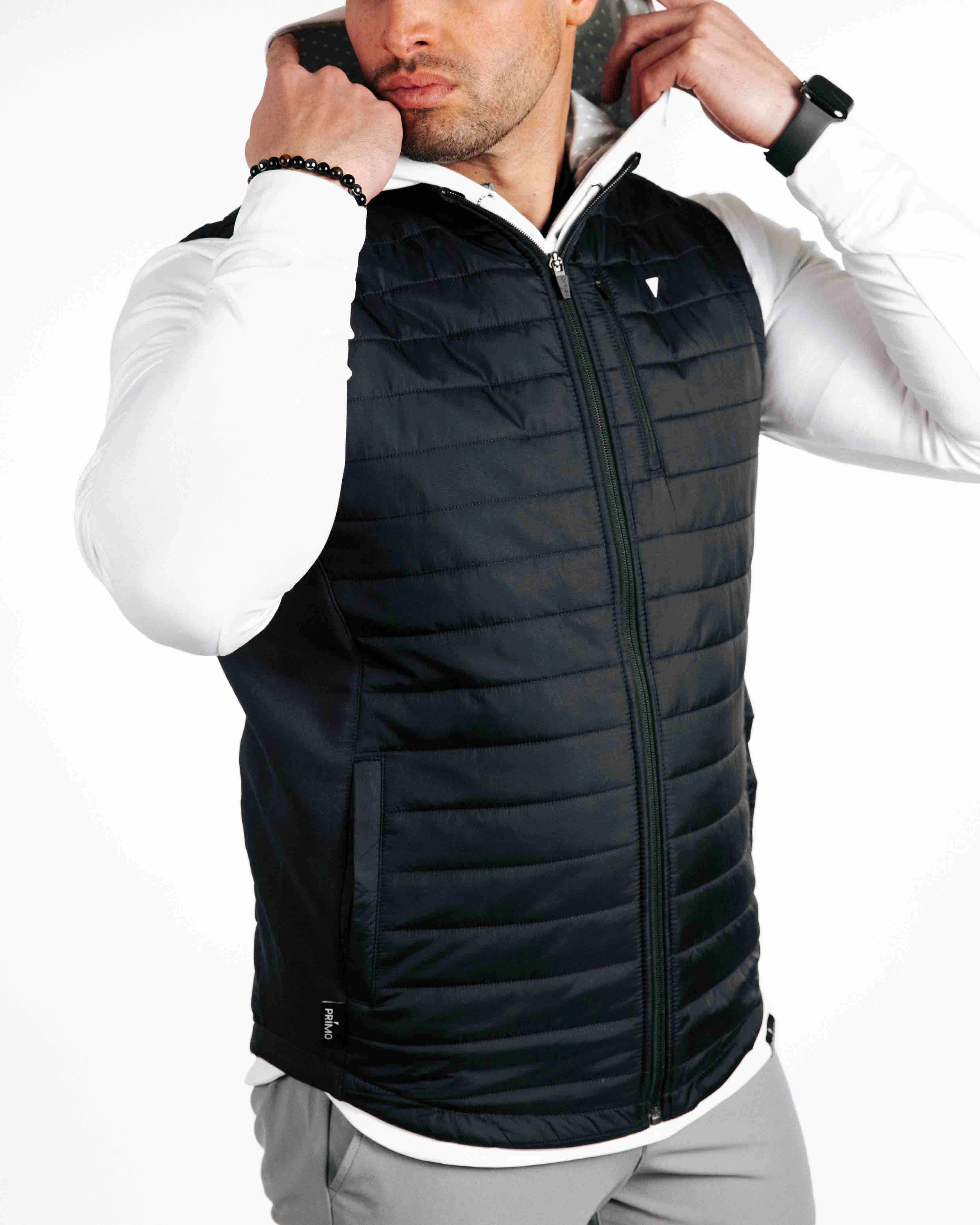 Black Puff Vest Ventilation System