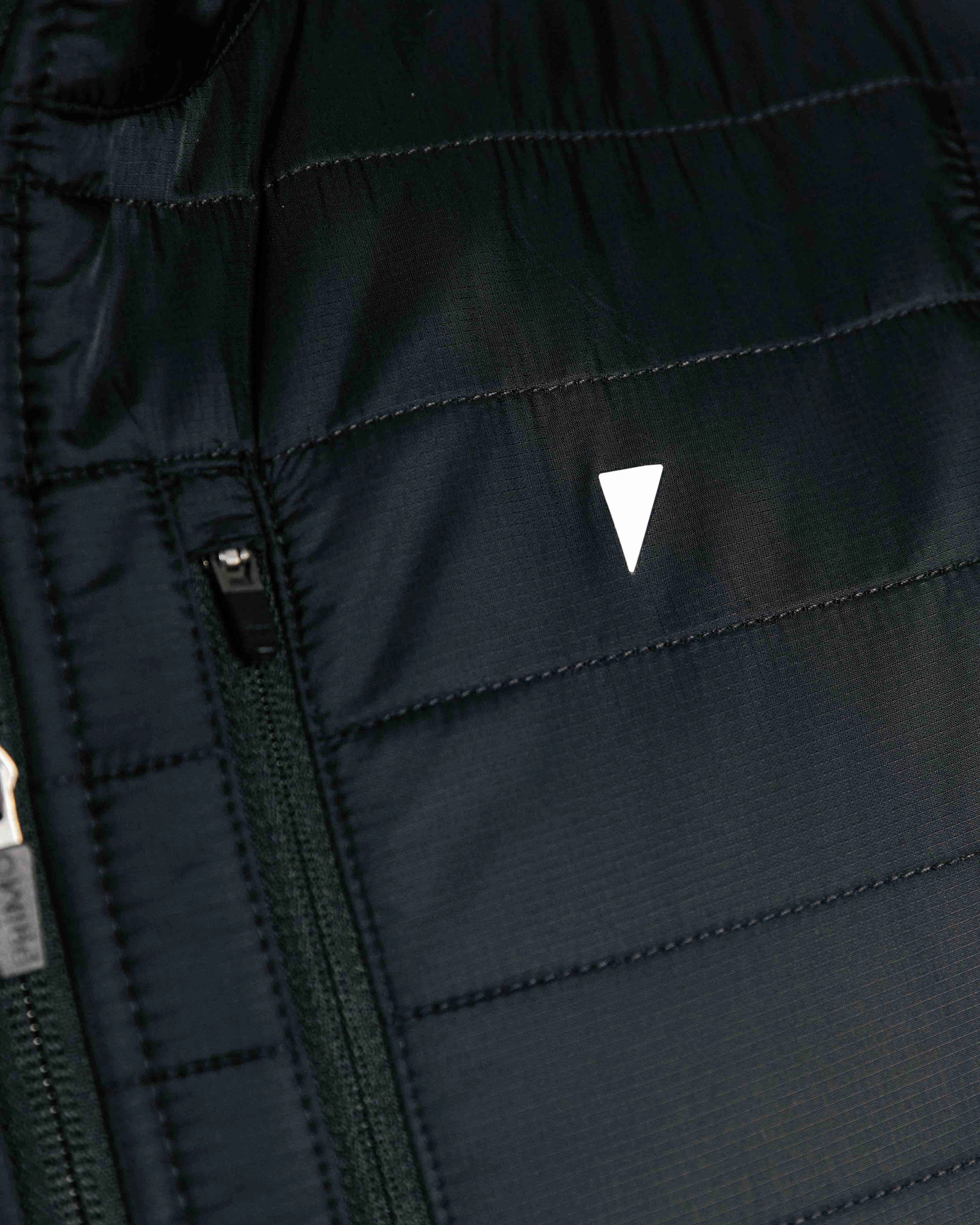 Ventilated Back Black Puff Vest