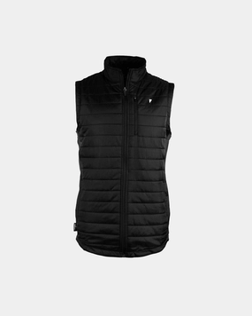 Black Puff Vest WaterResistant Coating