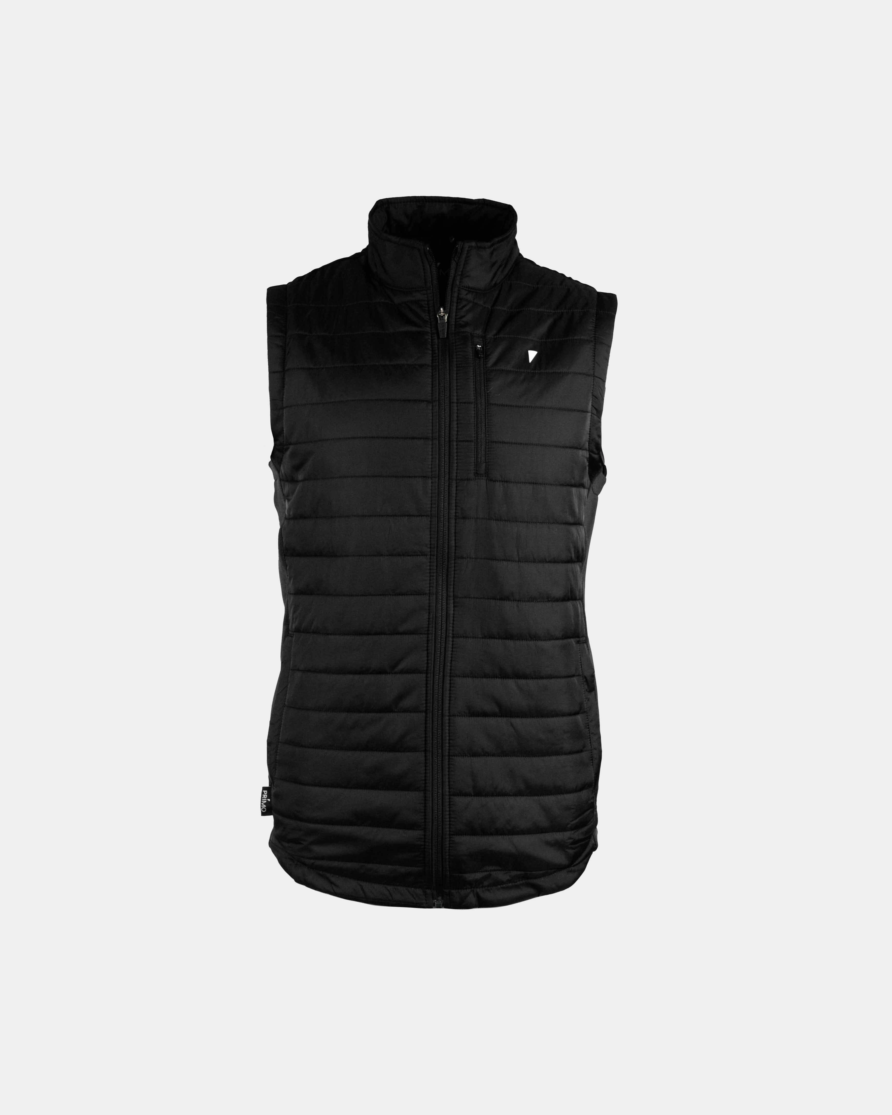 Black Puff Vest WaterResistant Coating