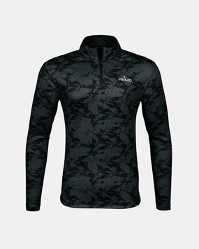 Black Splatter Classic Quarter Zip FlatlockSeams