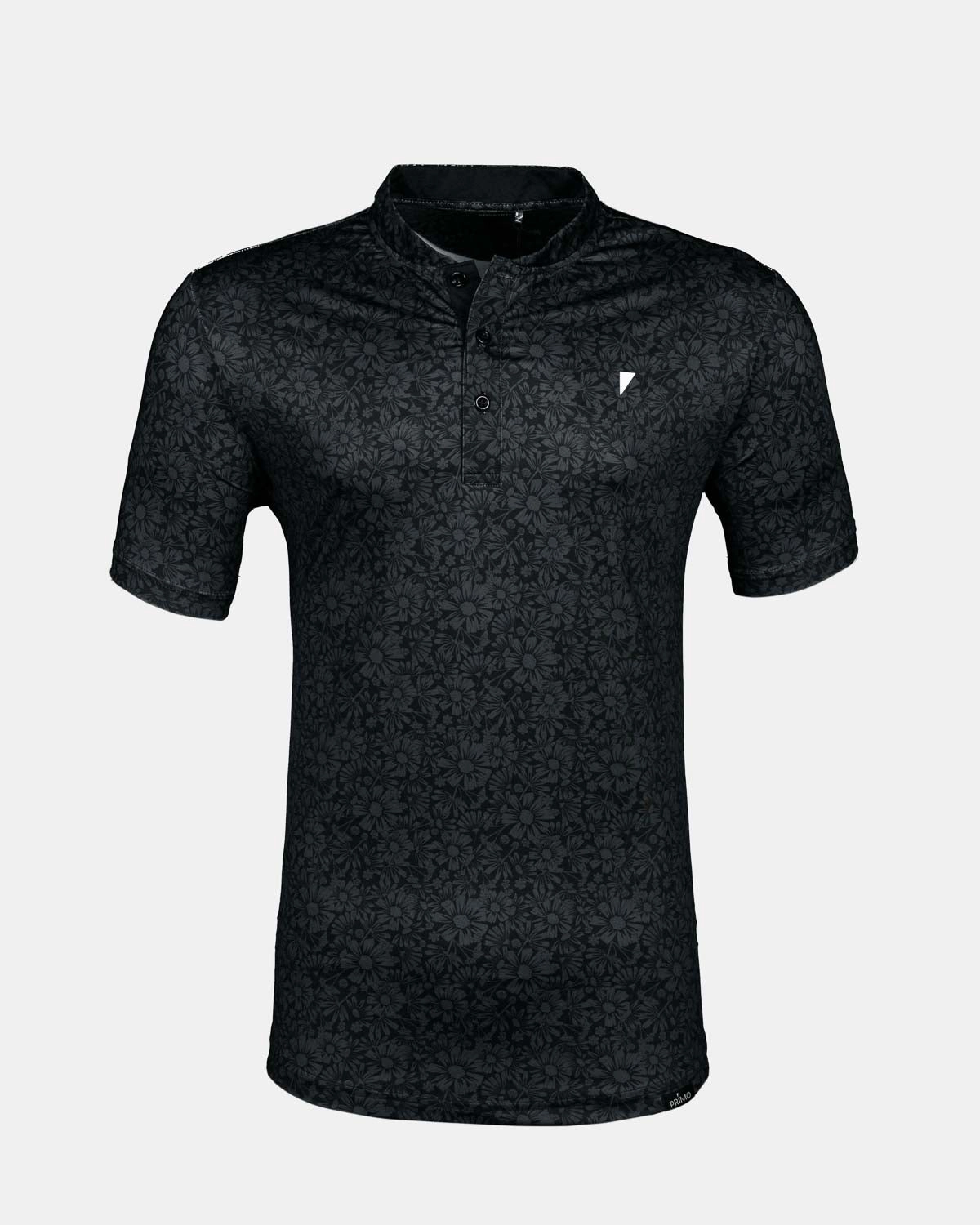 Black Sunflower Blade Polo Bold Patterns