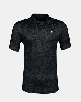 Black Sunflower Blade Polo Bold Patterns