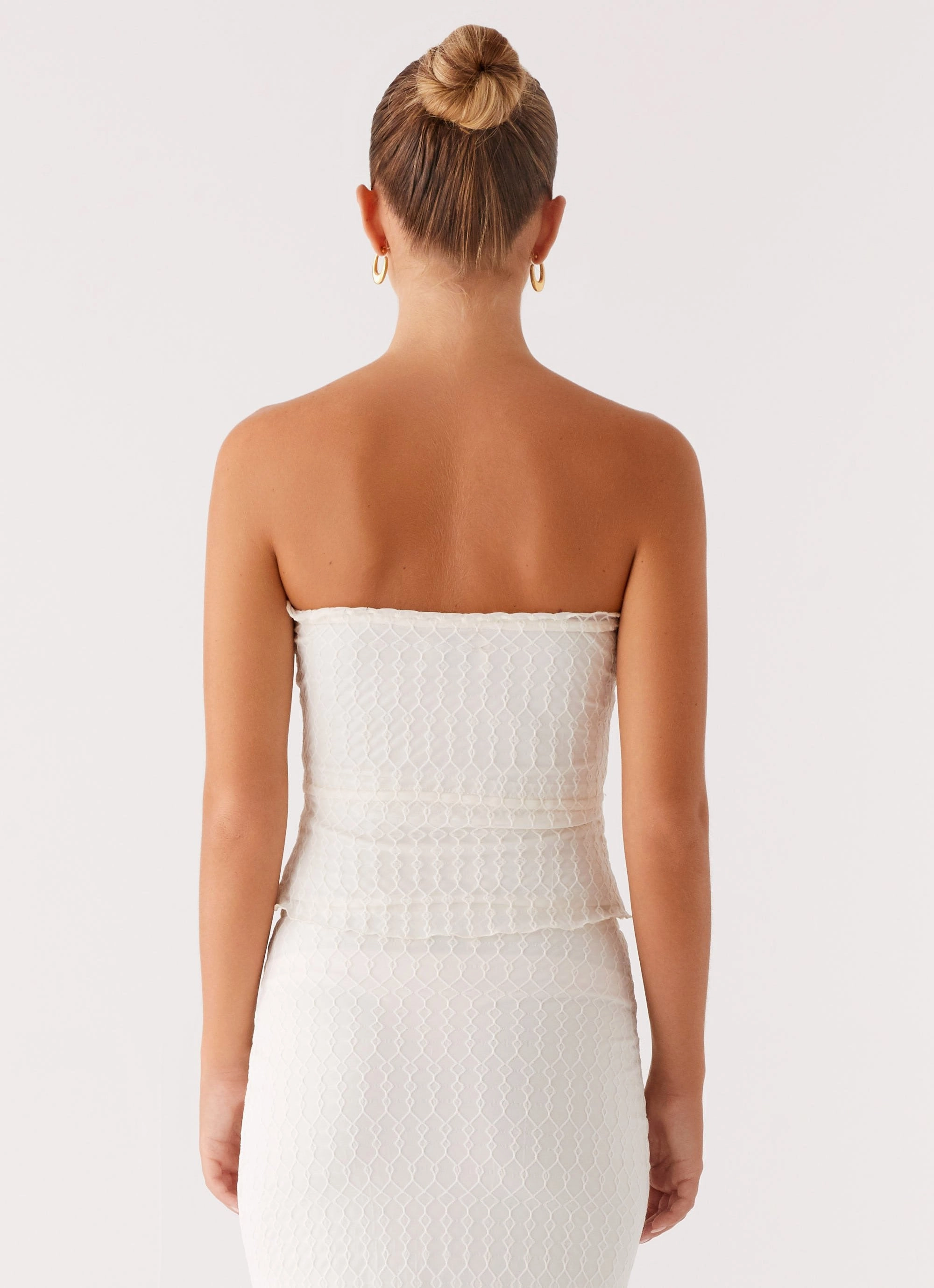 Blakely Tube Top - Ivory NonChafing Seam Placement