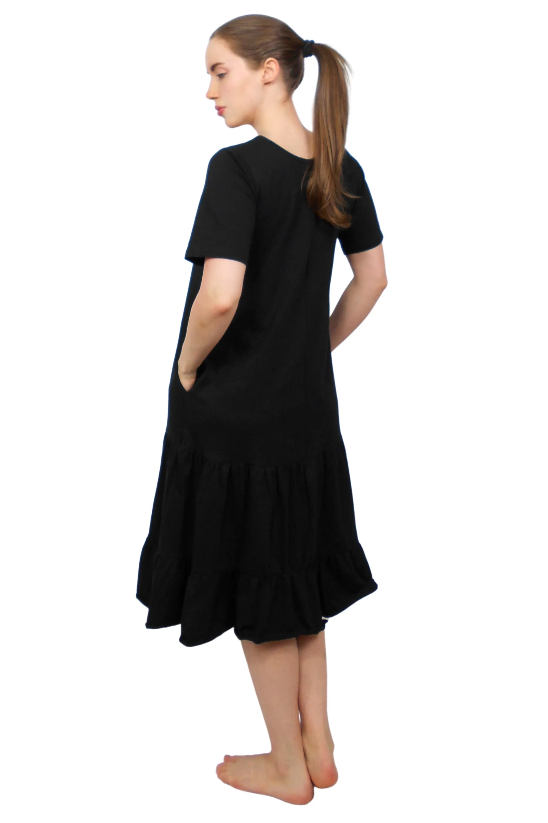 All-Purpose Wear Smooth Detail Blossom Dress