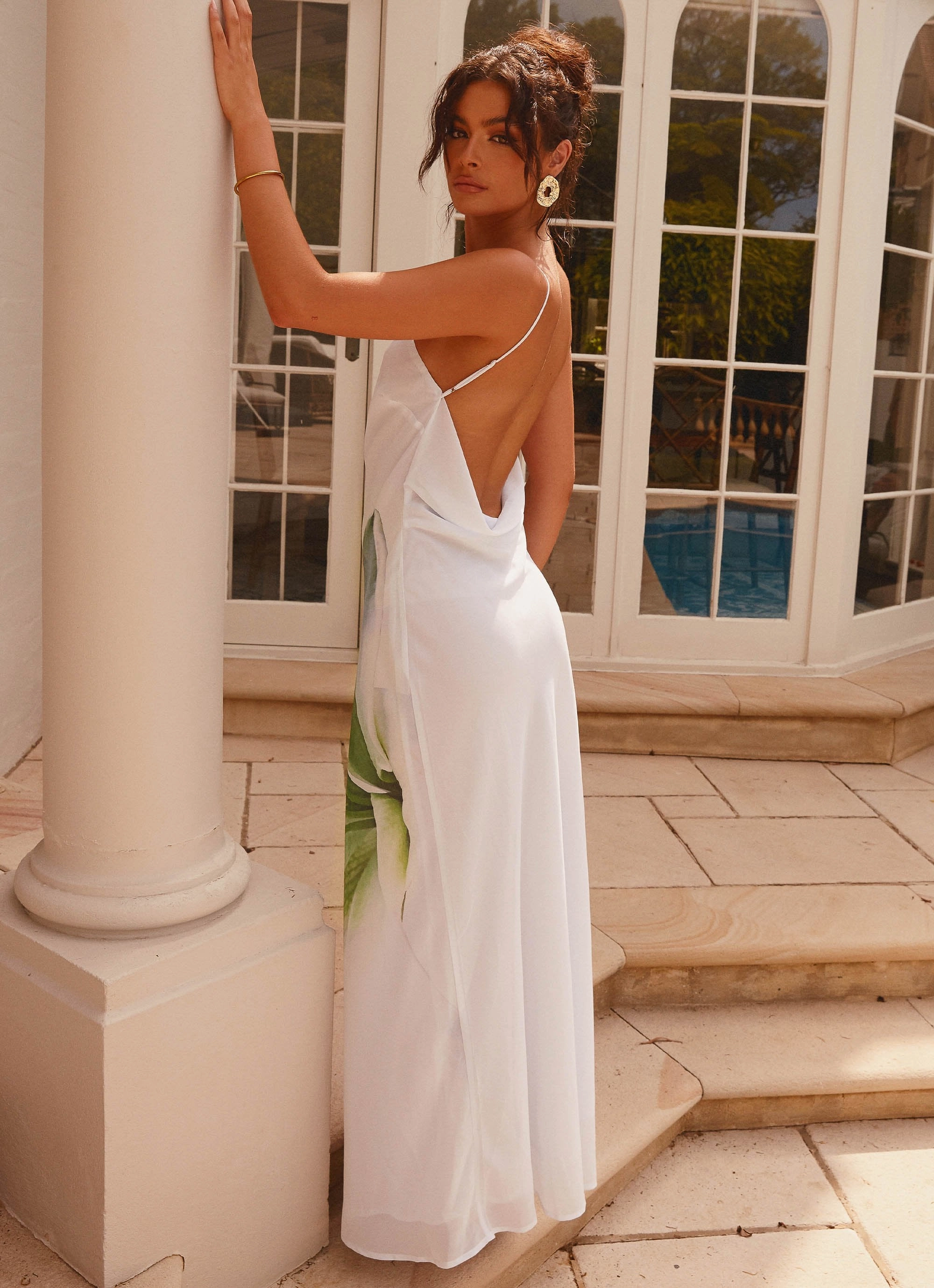 Blossom Hearts Maxi Dress - Dahlia Ash Light and Comfortable Street Motion