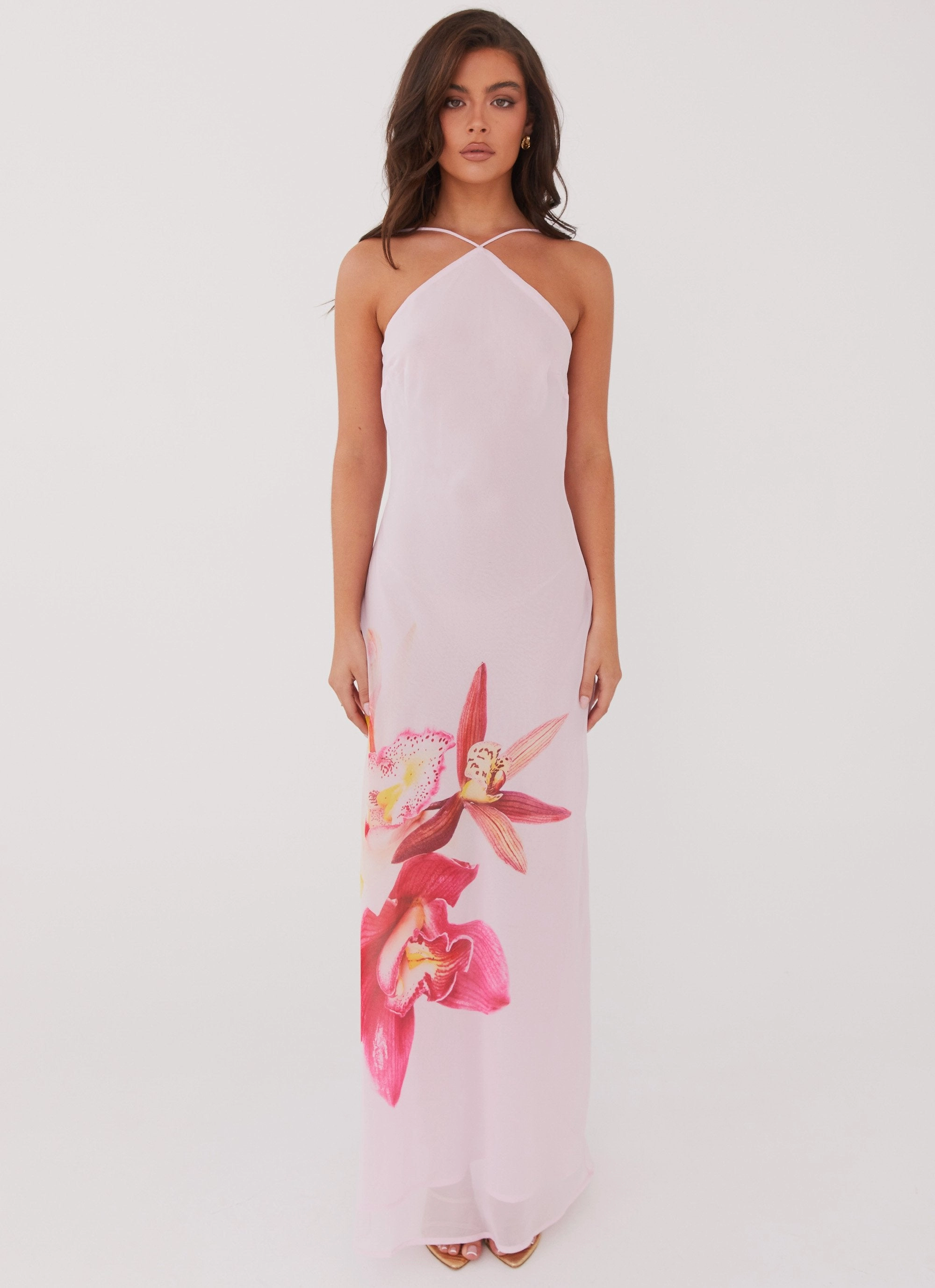 Blossom Hearts Maxi Dress - Pink Peony Vibrant Movement