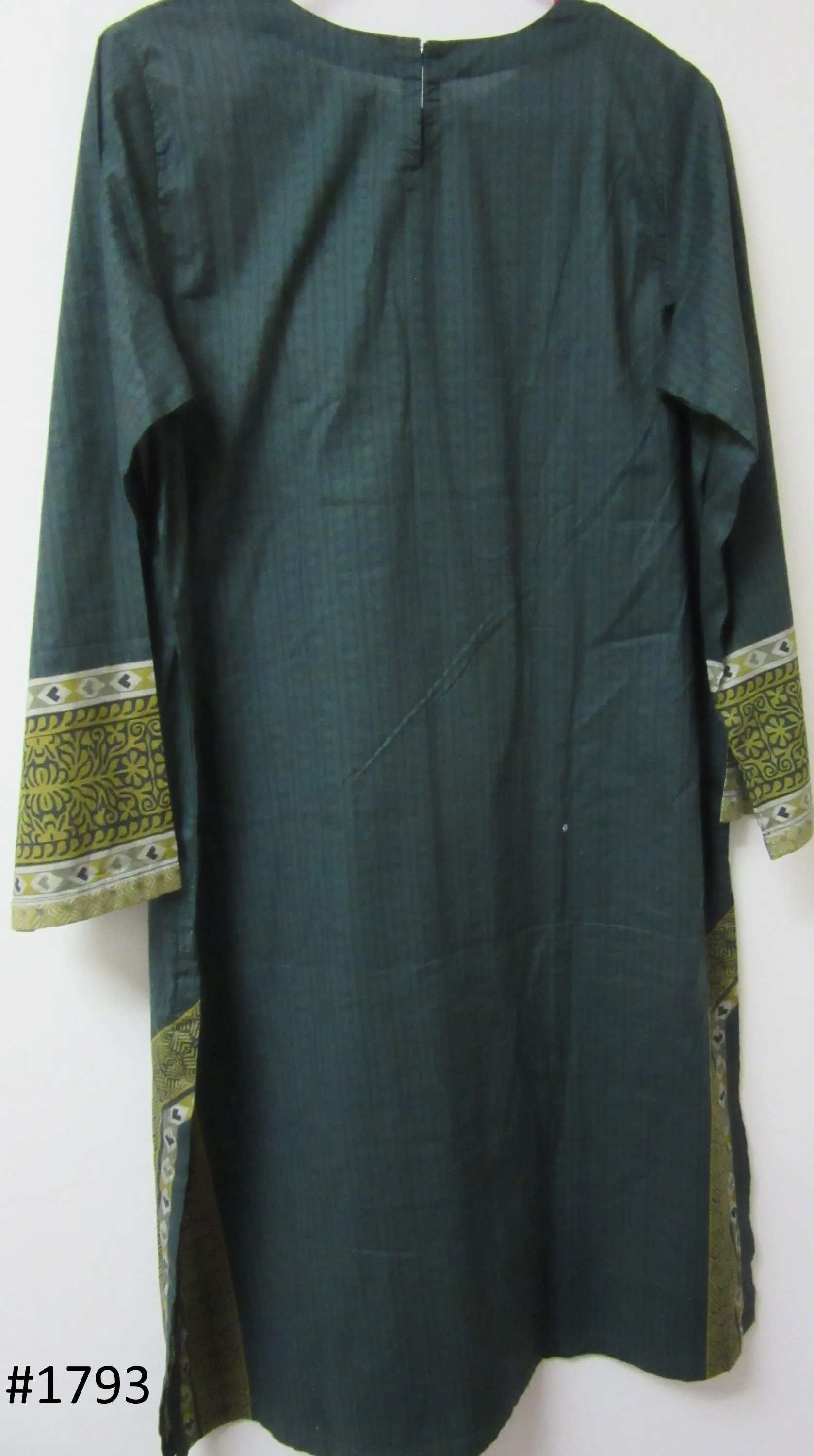 Blouse 6231793 Teal Color Cotton Multi-Color Block Print Medium Size Kurti