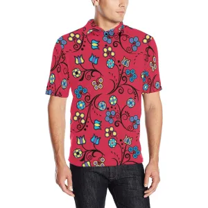 Blue Trio Cardinal Men's Polo Shirt
