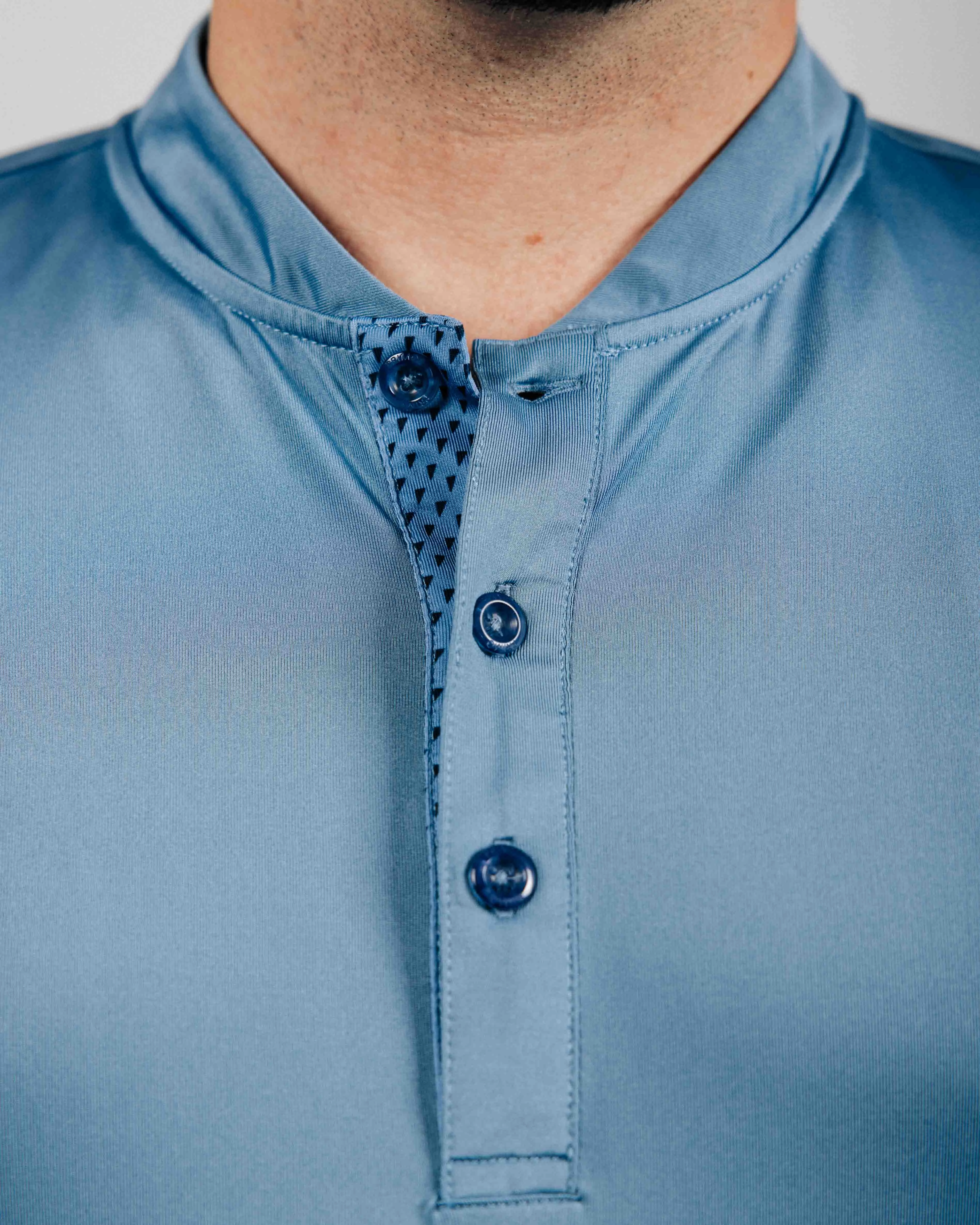 HygienicCoating Basic Long Sleeve Blue Shadow Long Sleeve Blade Polo