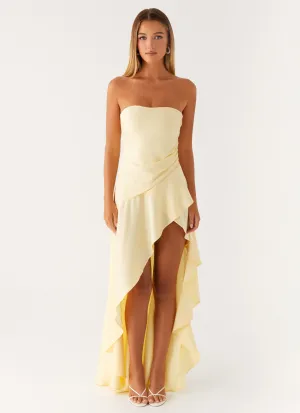 Sister Charm Bodie Maxi Dress - Pastel Yellow