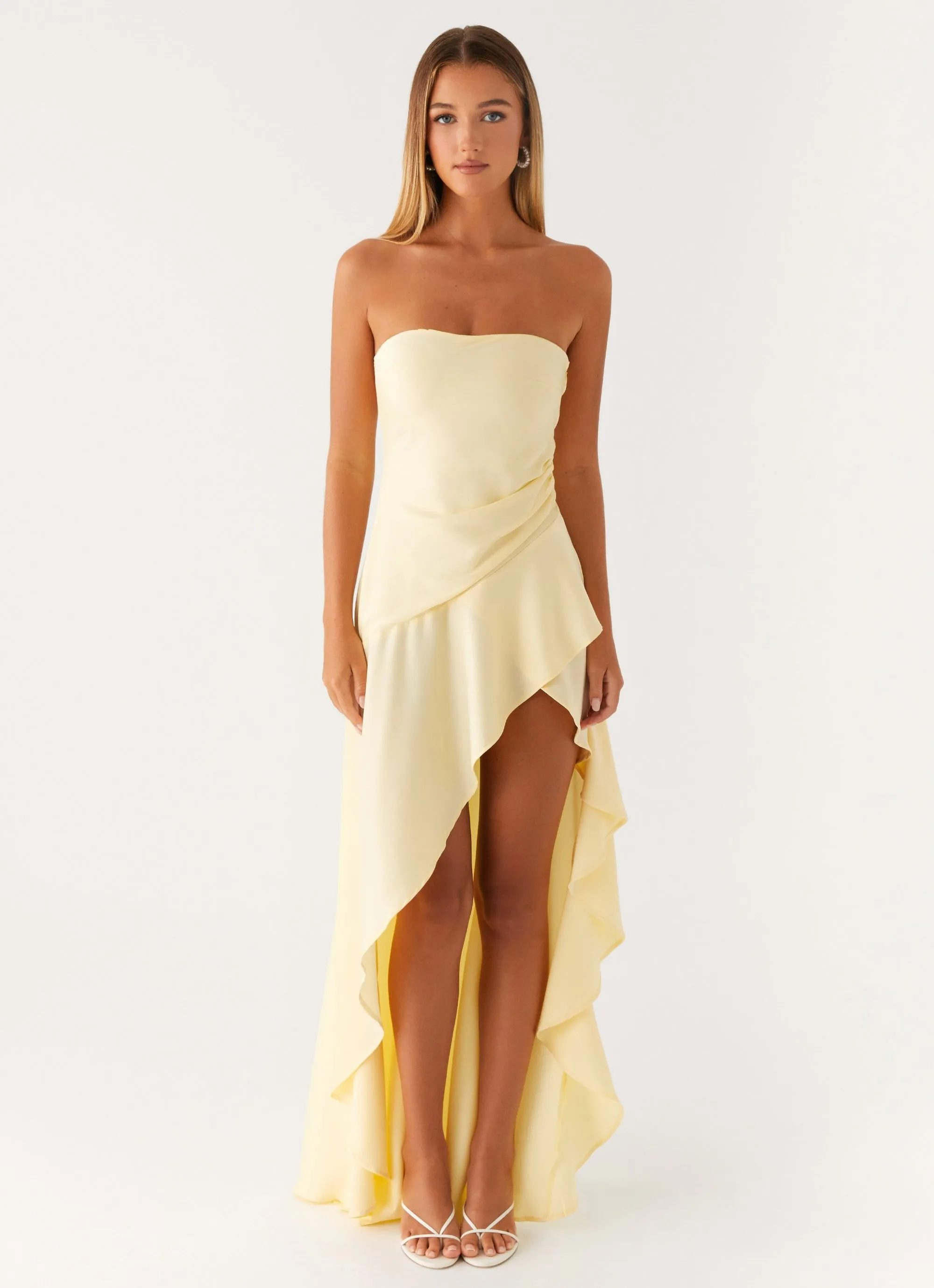 Sister Charm Bodie Maxi Dress - Pastel Yellow