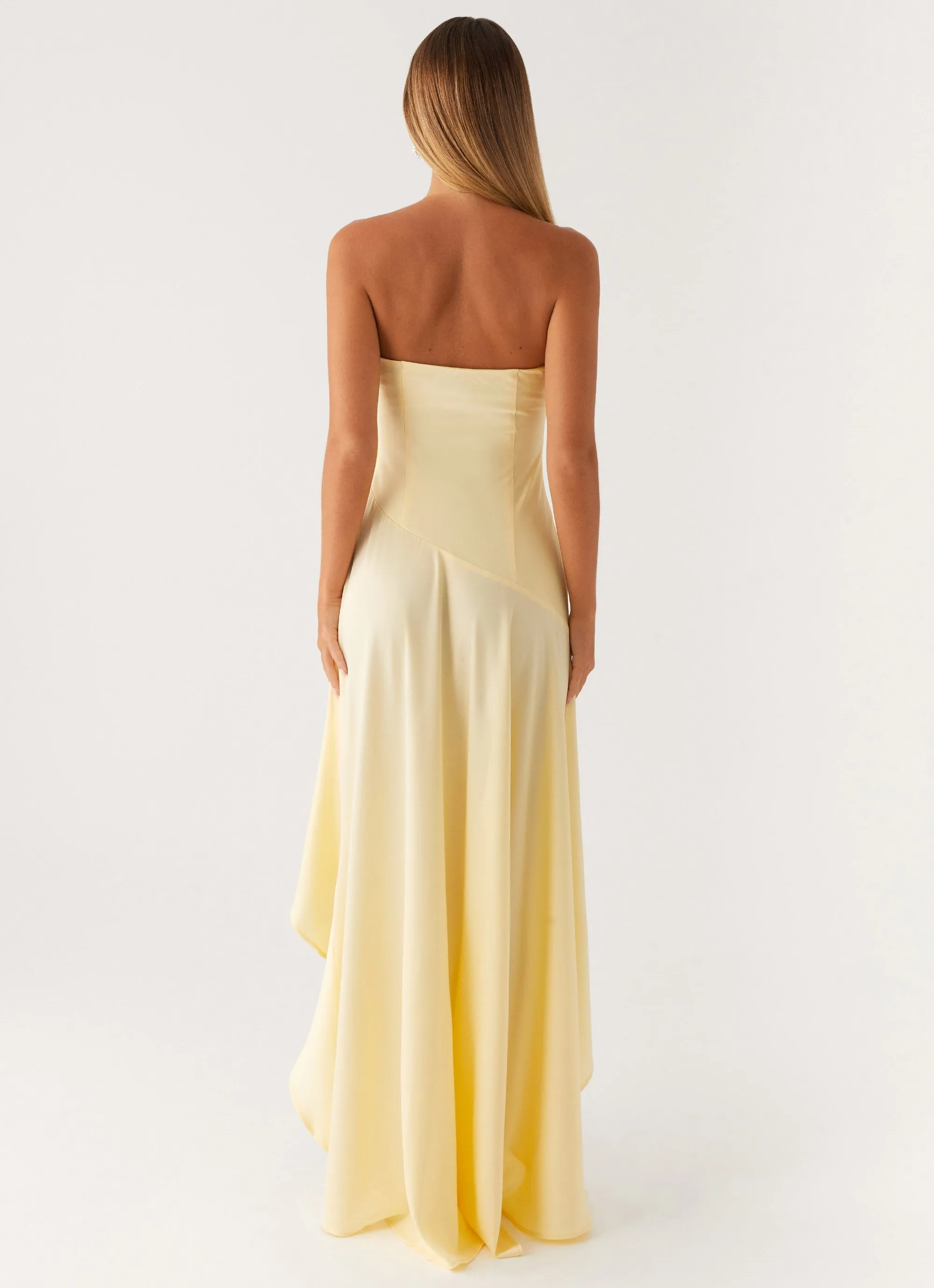 Open Design Bodie Maxi Dress - Pastel Yellow