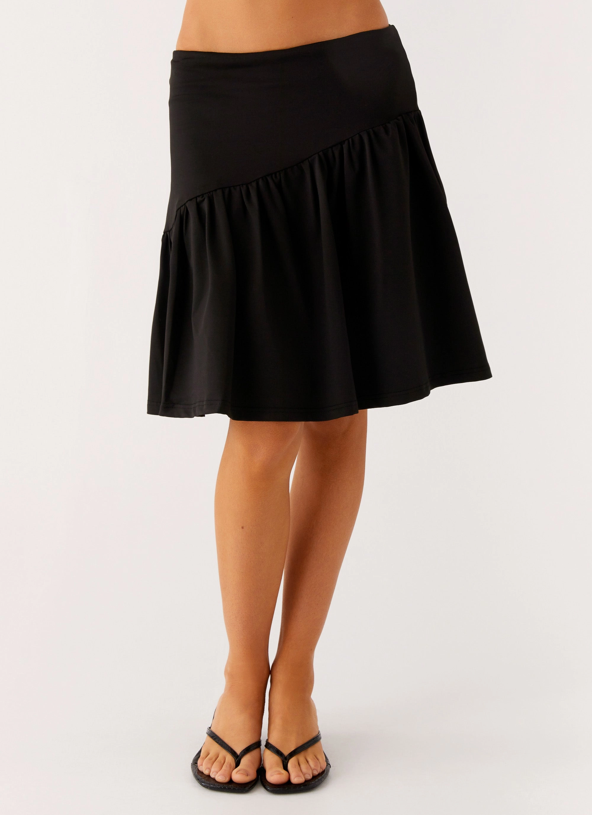 Bold Design Functional Fashion Rayna Midi Skirt - Black