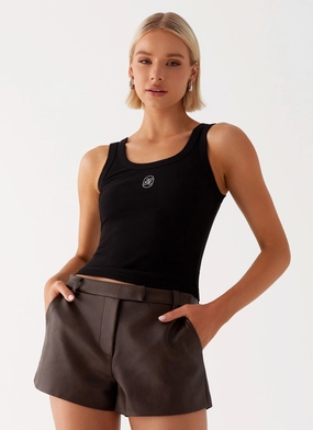 Wardrobe Essential Perfect Look Francisco Mini Shorts - Brown