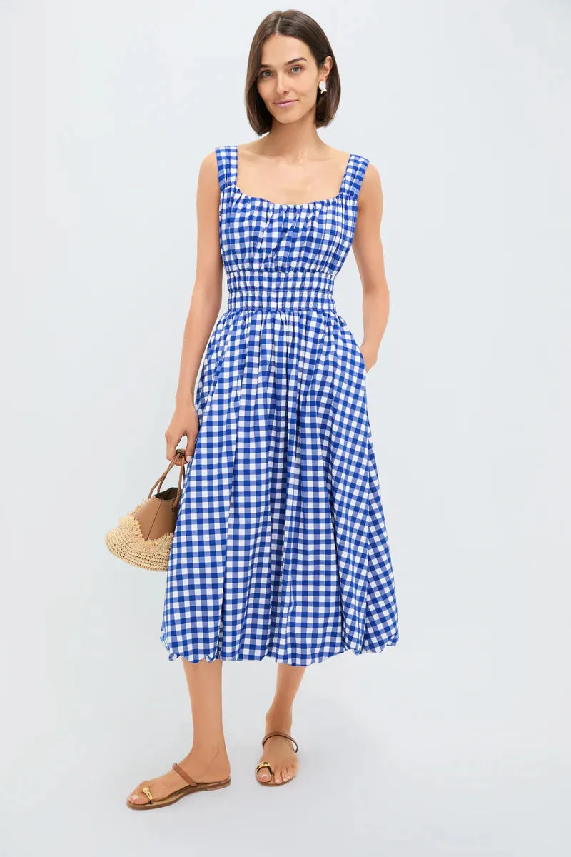 Sea NY Neci Gingham Tank Dress Lightweight-Comfort