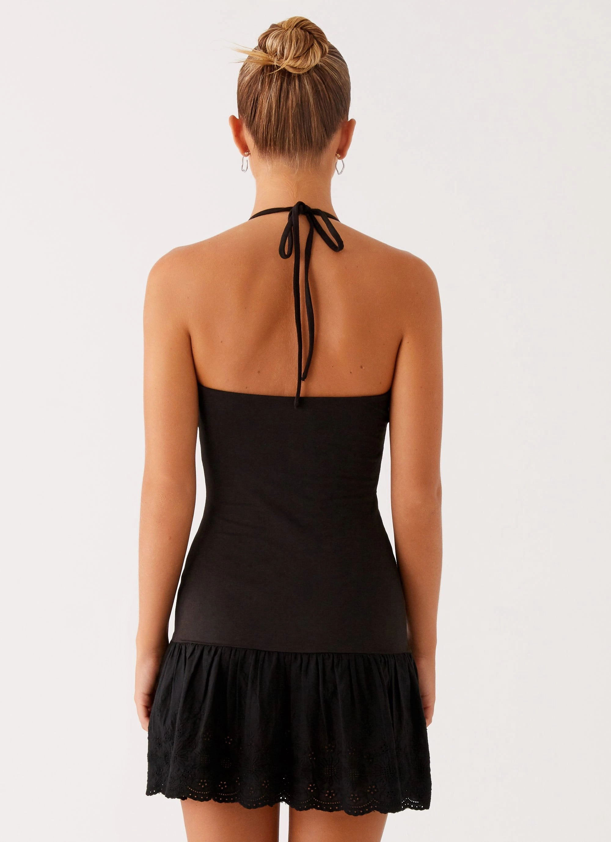 Refined Finish Bow-Detail Amsterdam Mini Dress - Black
