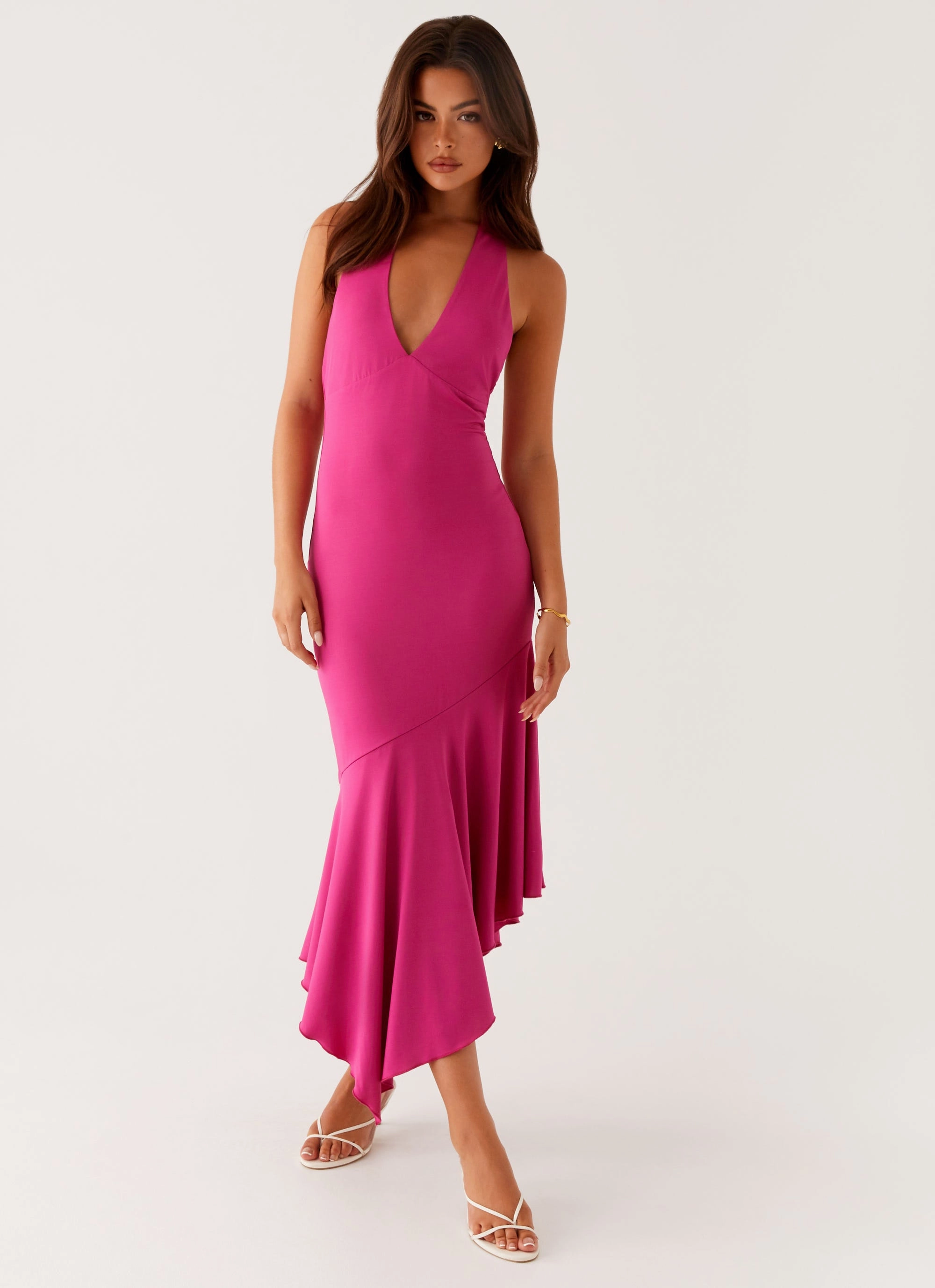 Perdita Midi Dress - Fuchsia All Inclusive Softly Structured